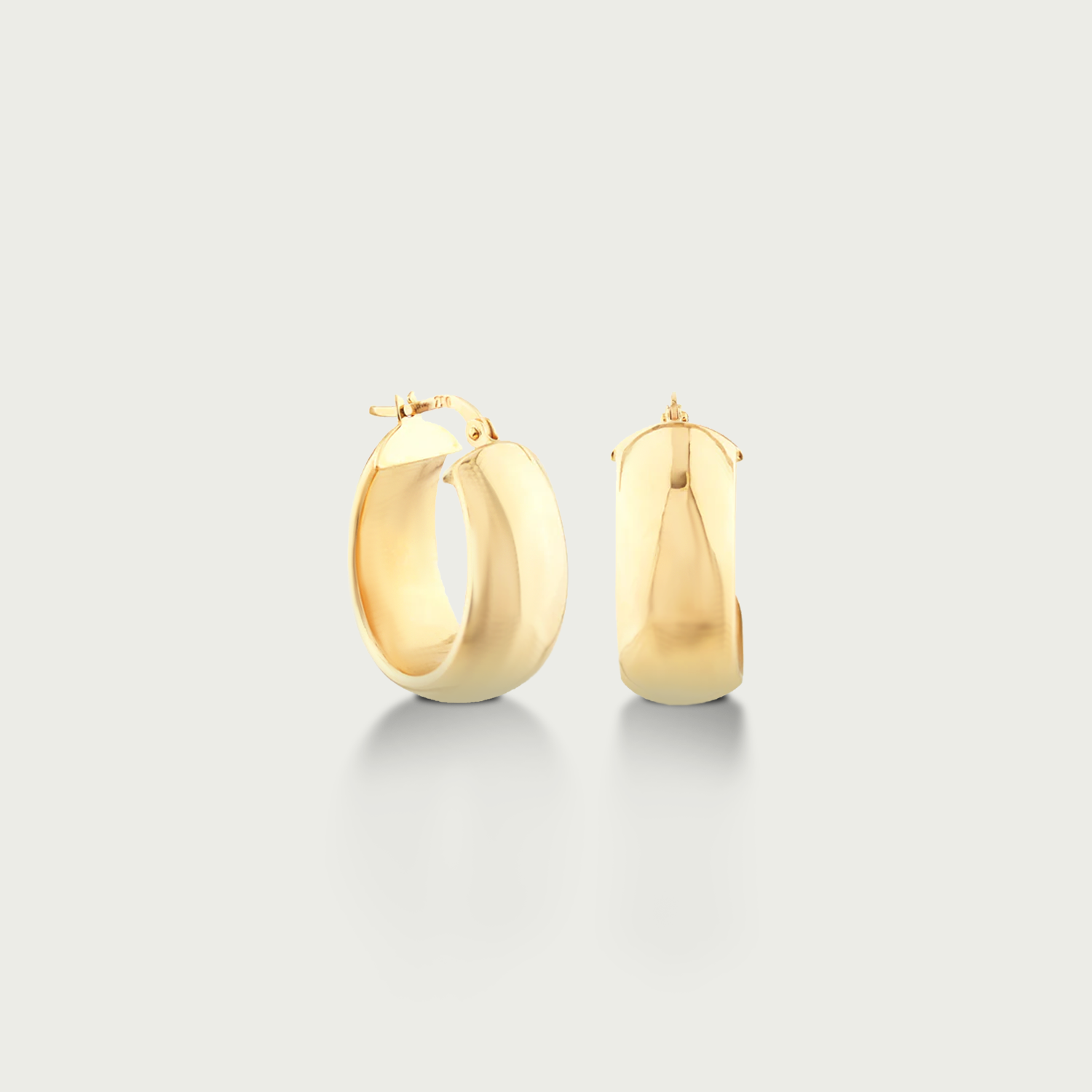 Stage Whisper Gold Hoop Earrings
