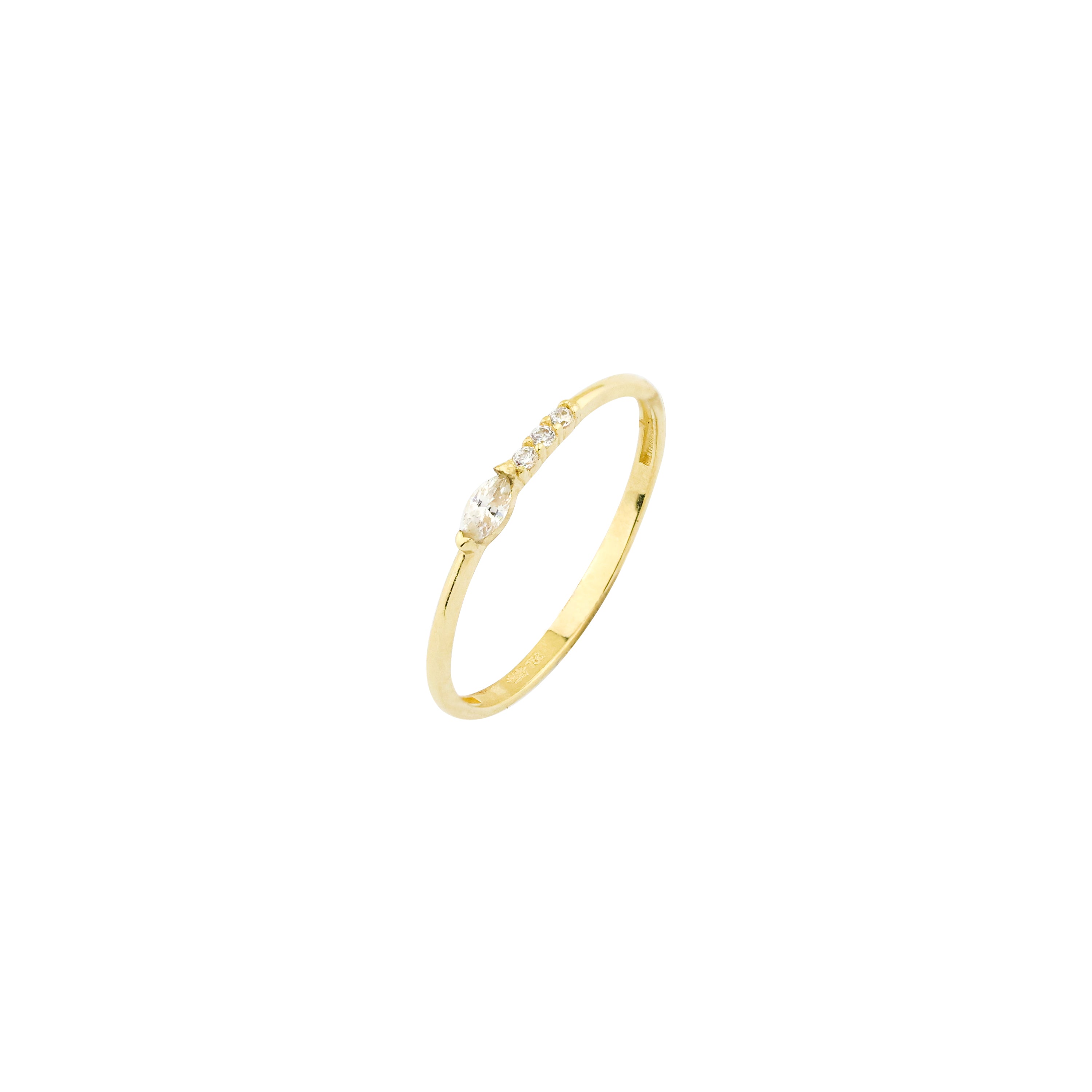 Signature Move Four Gold Ring