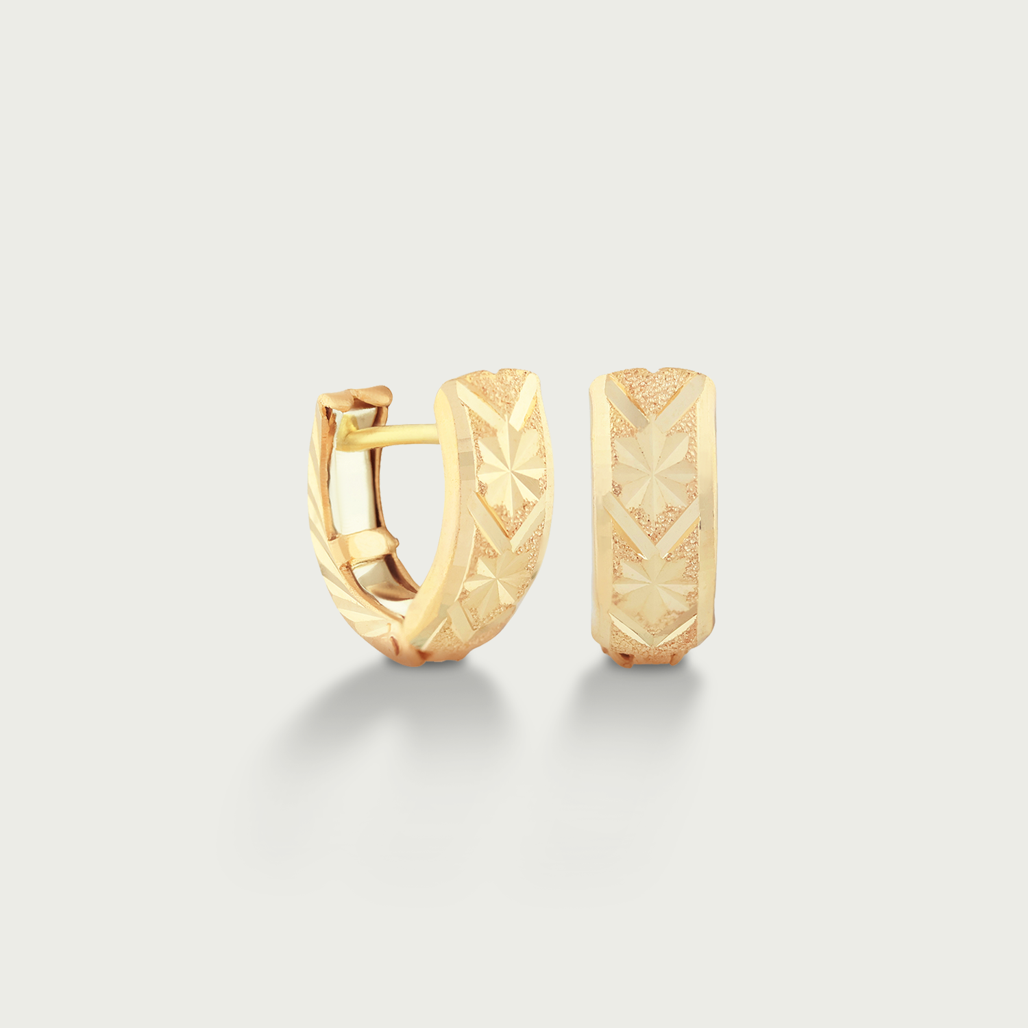 Daylily Gold Creolla Earrings