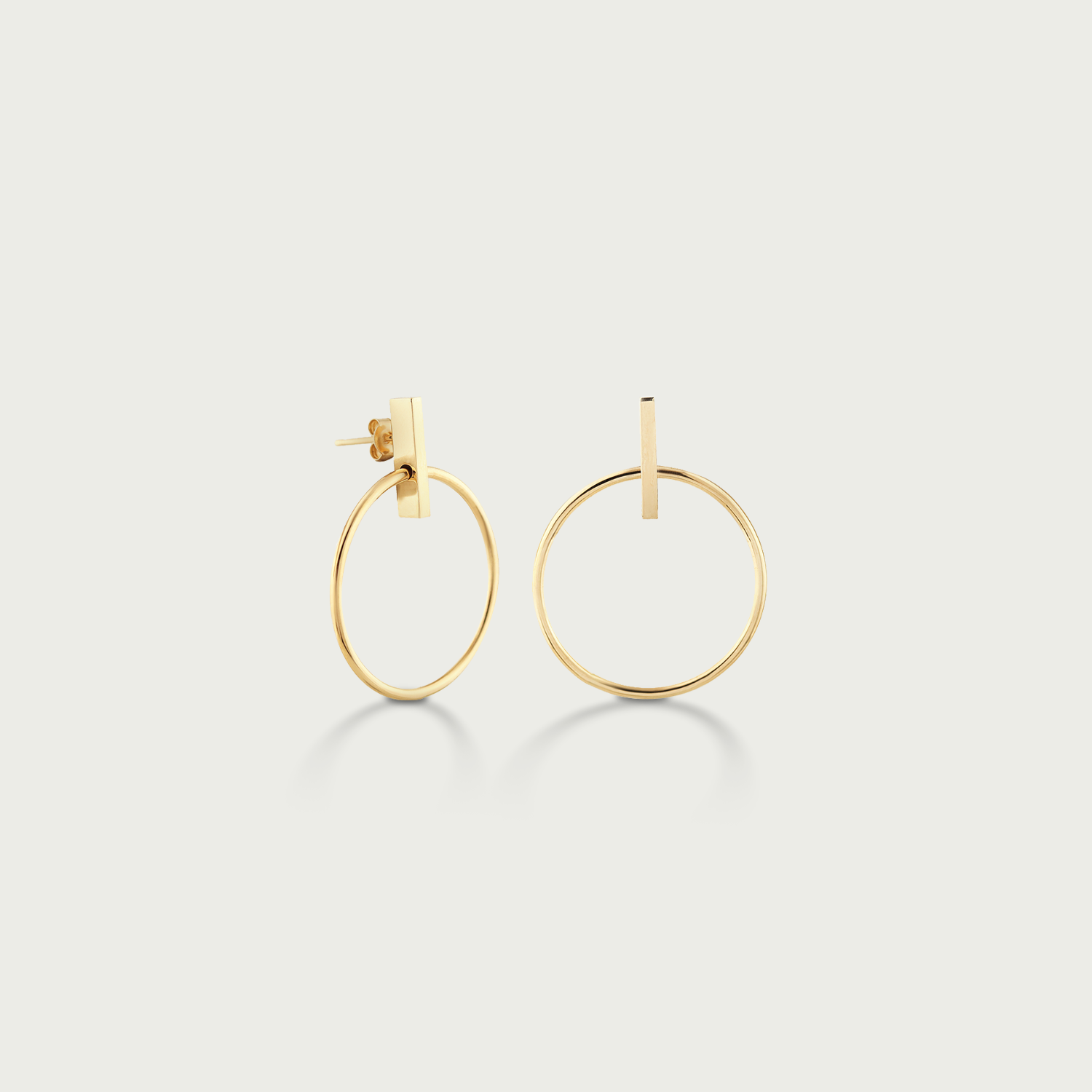 Solstice Swing Gold Dangling Earrings