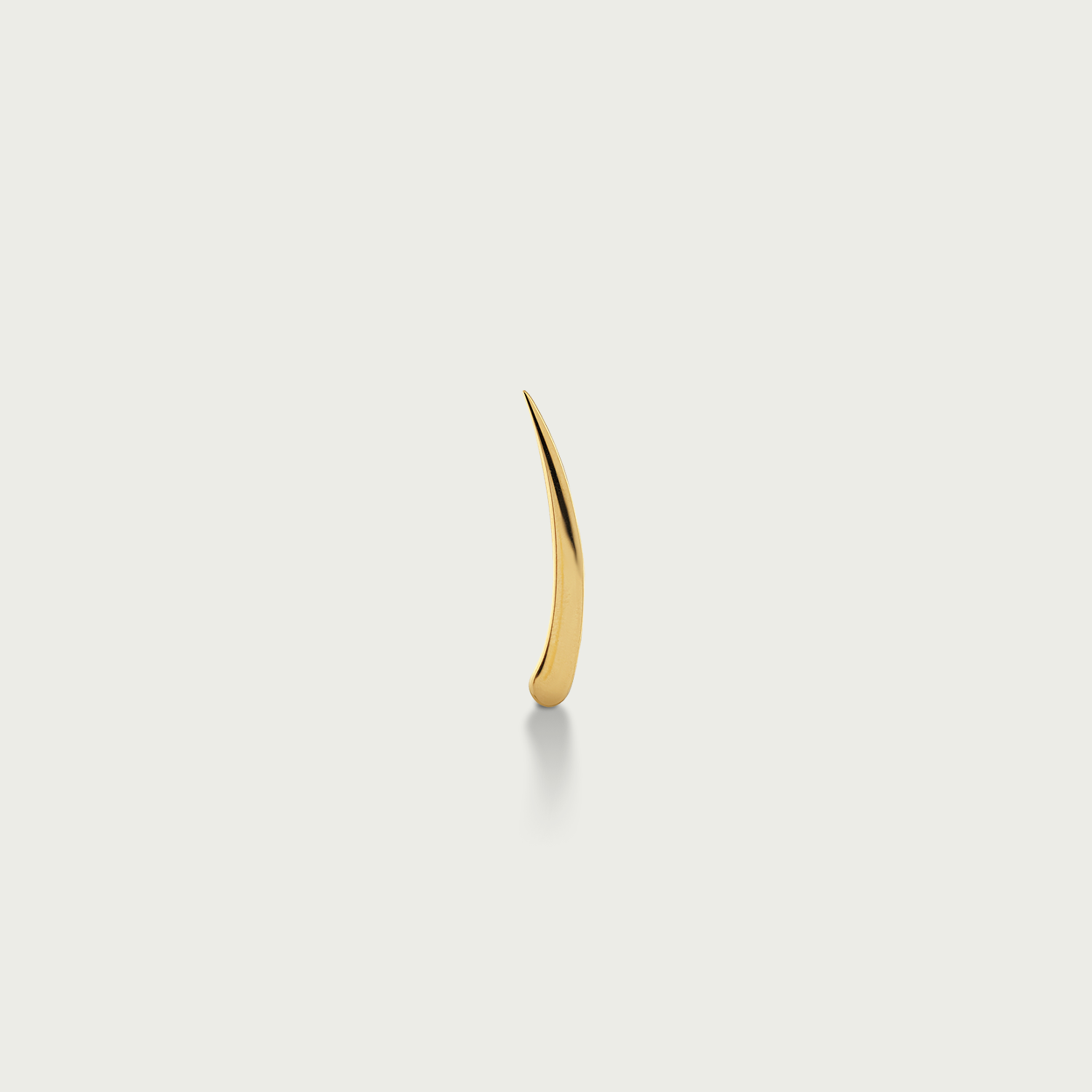 Stiletto Point Gold Crawler Earrings