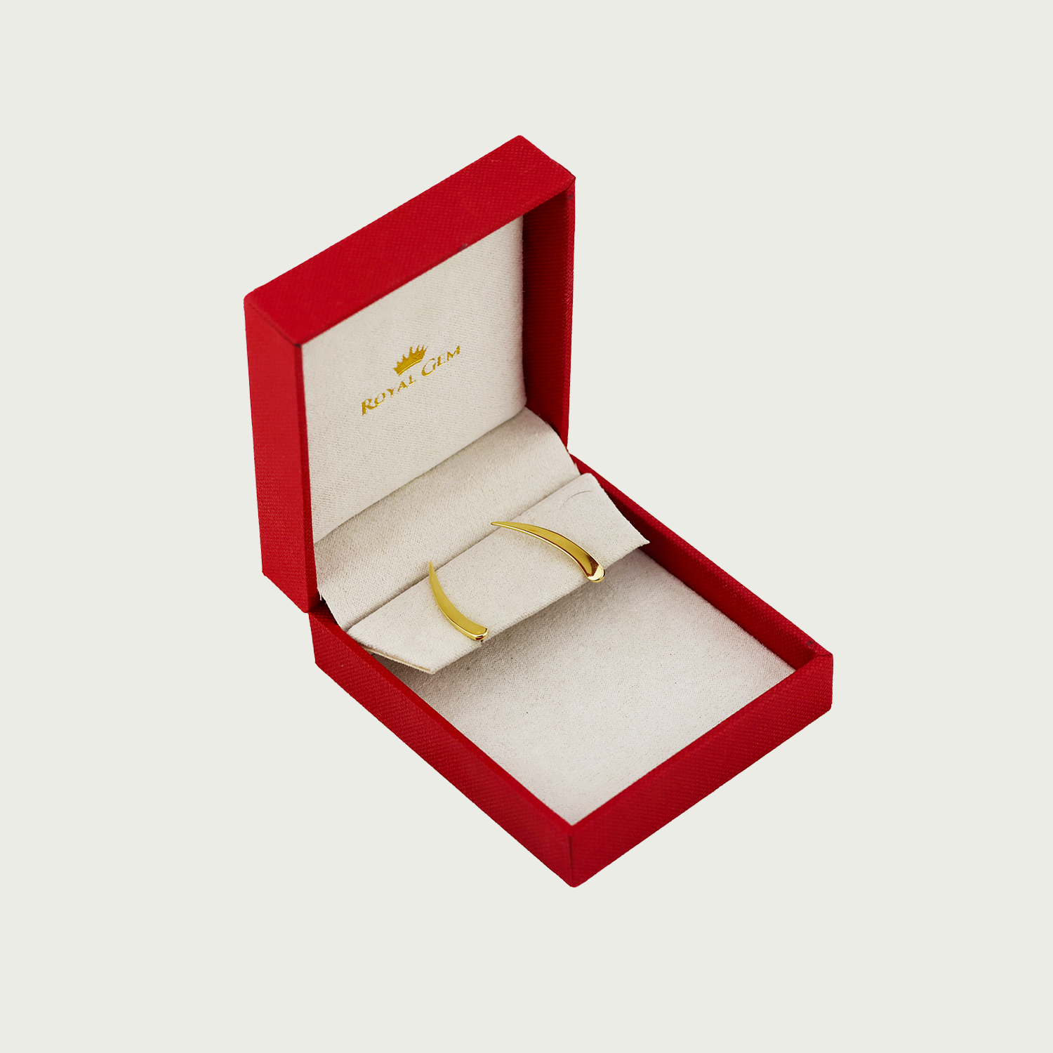 Stiletto Point Gold Crawler Earrings