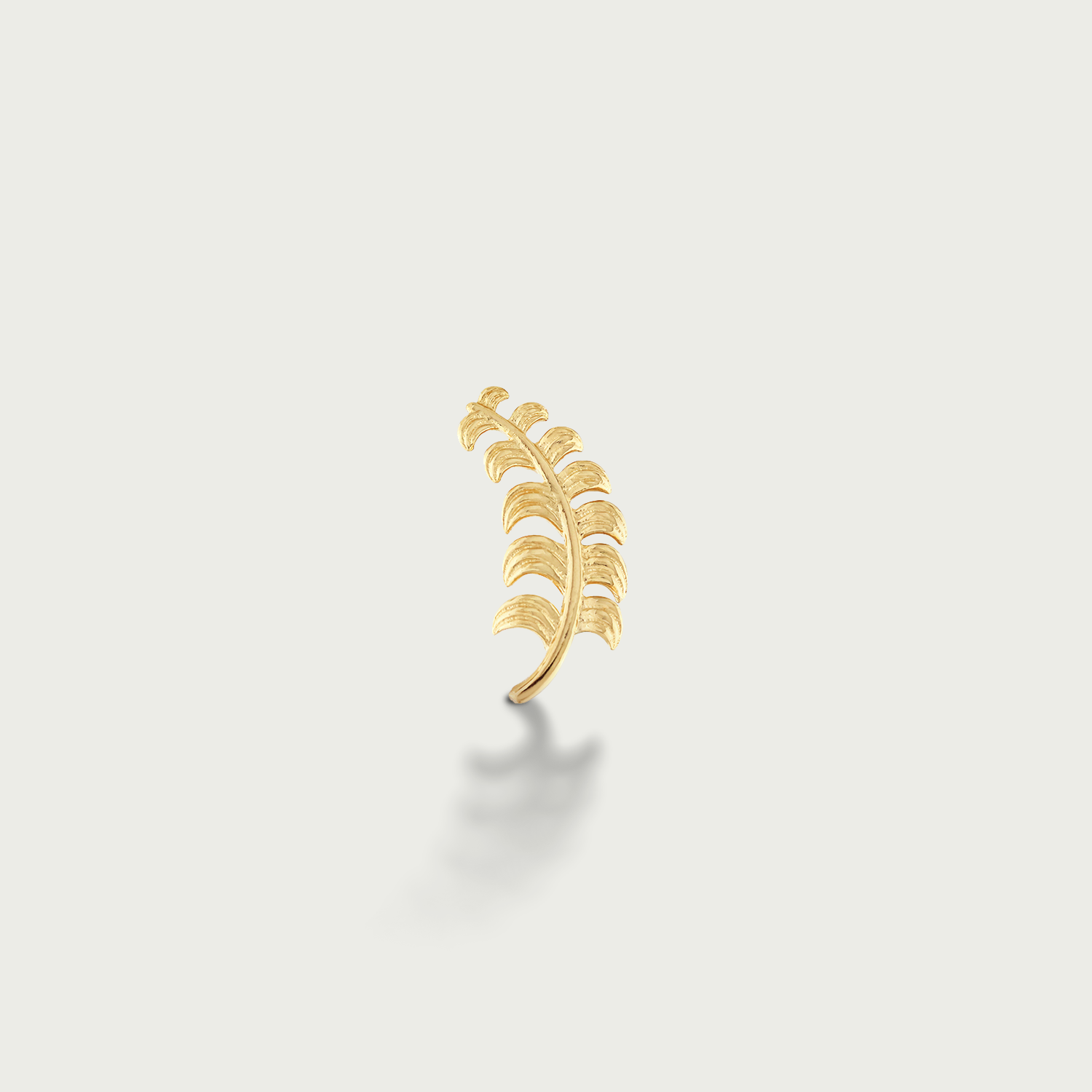 Fern Finesse Luxe Gold Crawler Earrings