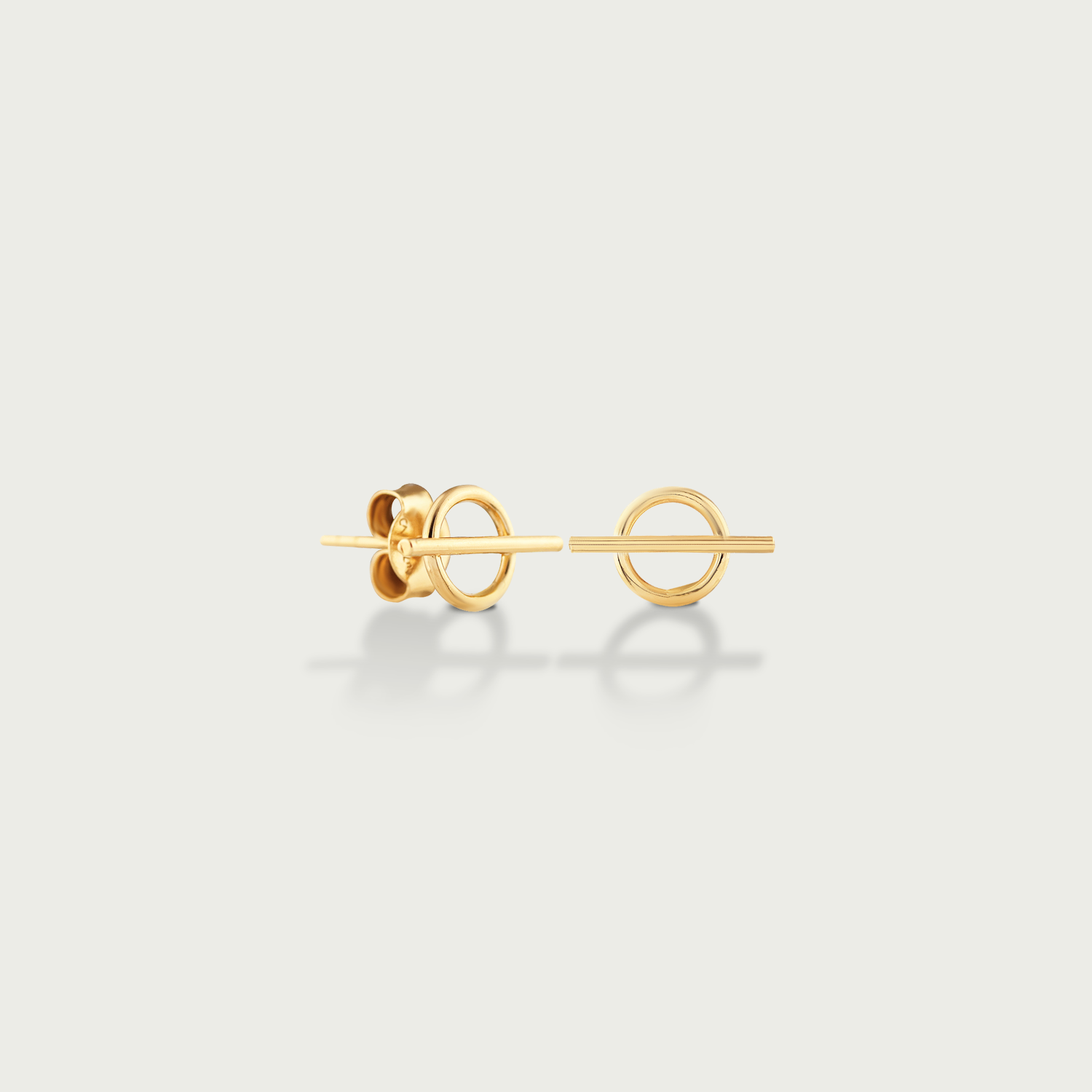 Halo Strike Gold Stud Earrings