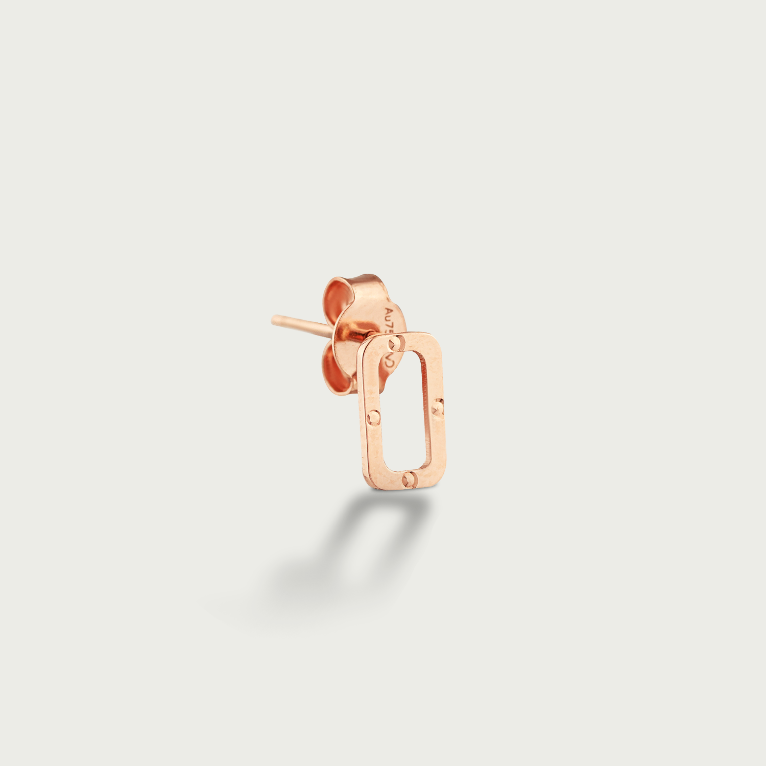 Geometric Chic Gold Stud Earrings