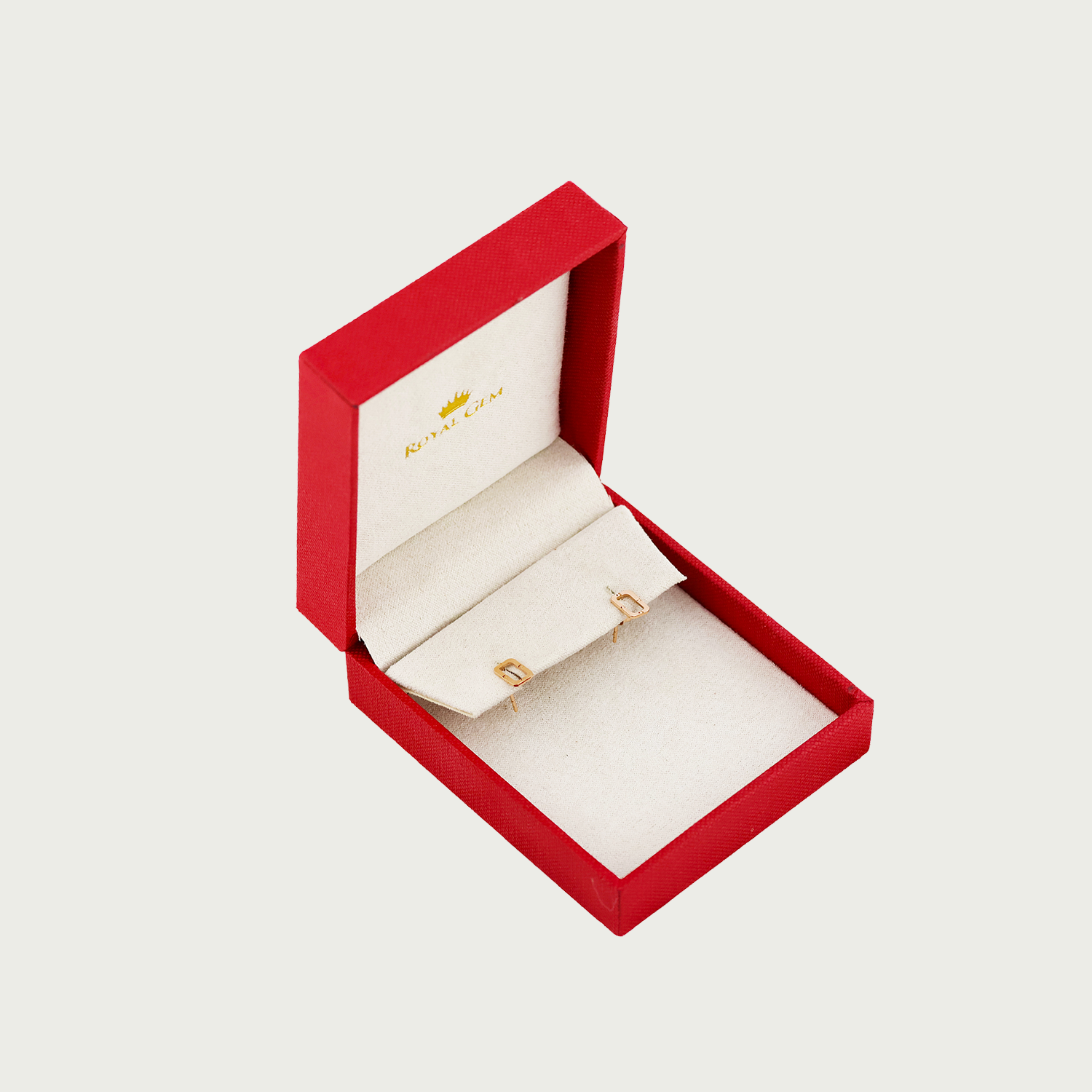 Geometric Chic Gold Stud Earrings