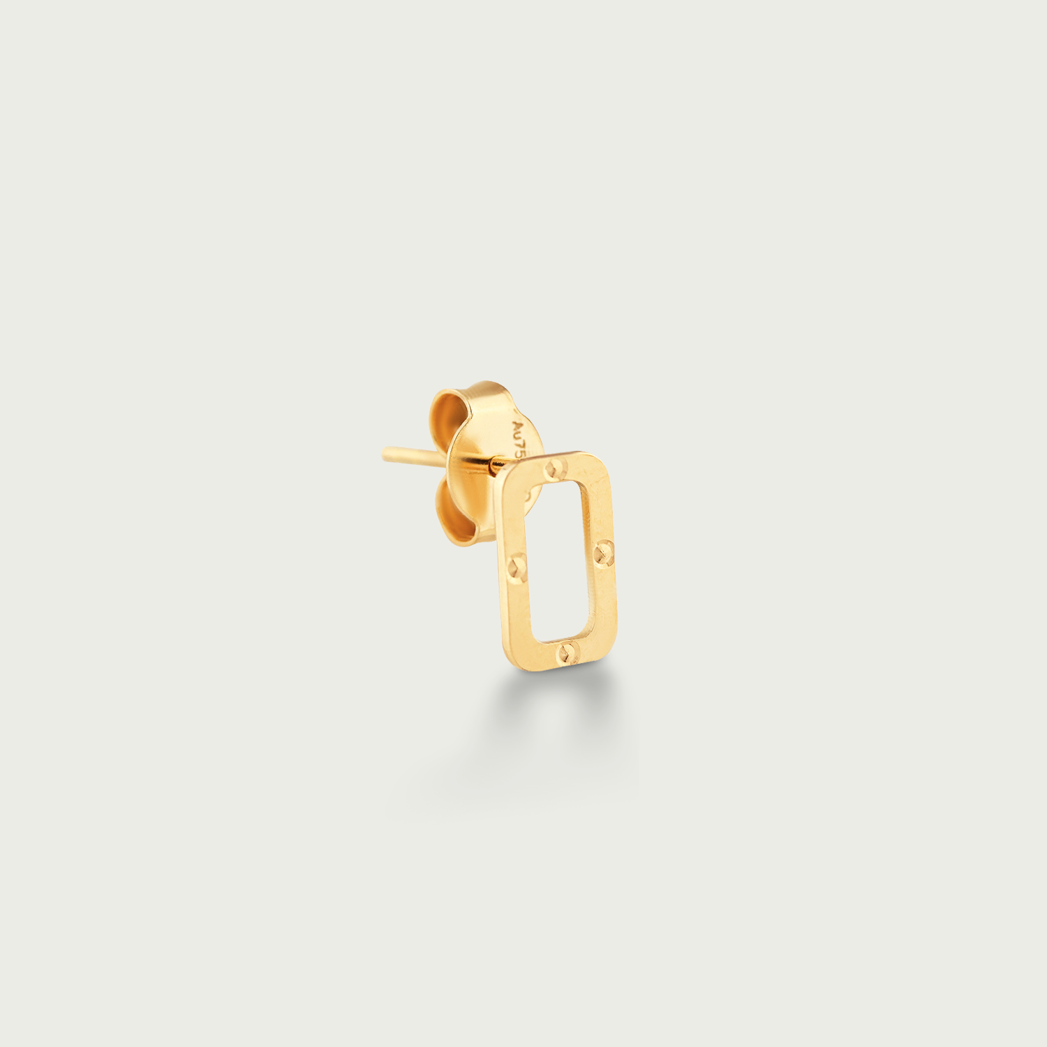 Geometric Chic Gold Stud Earrings