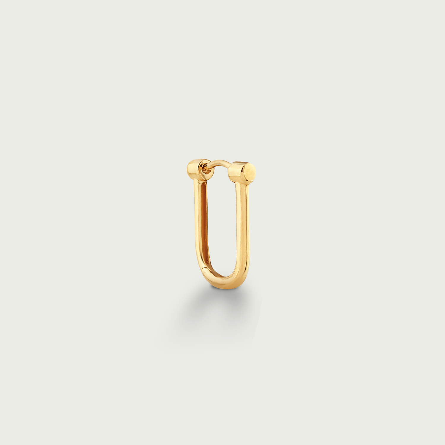 Modern Flow Gold Hoop Earrings