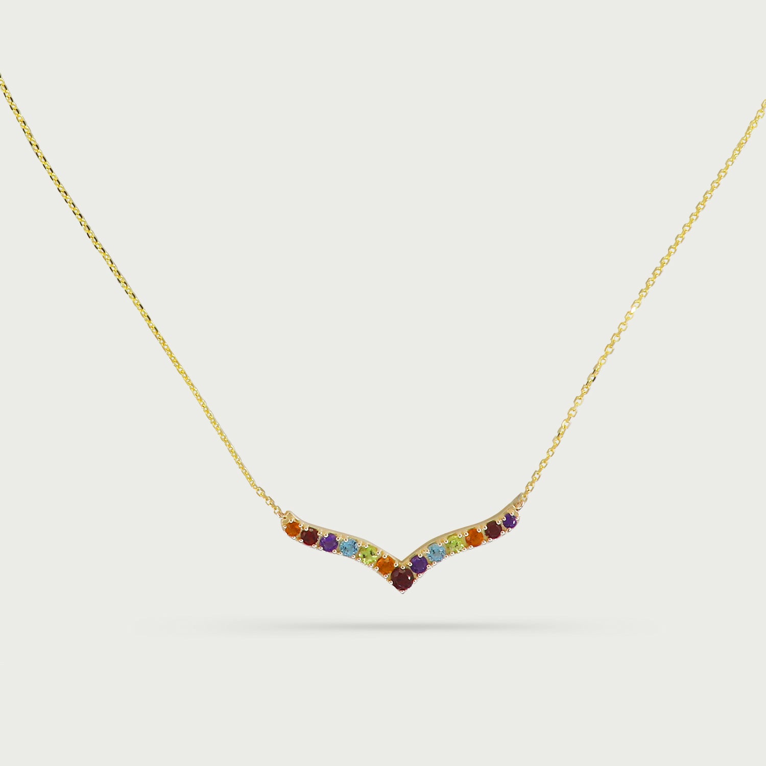 Symphony Of Color Gemstone Necklace
