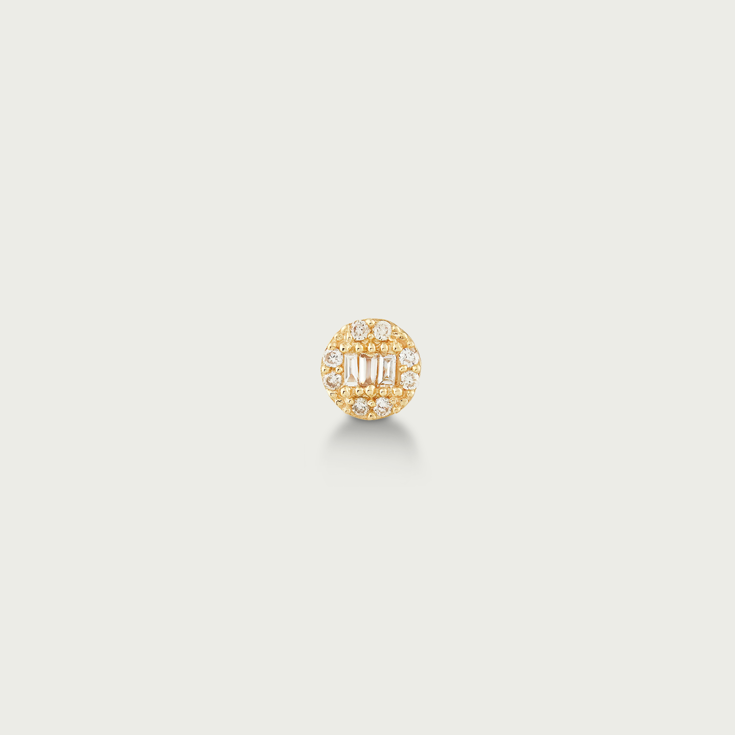 Circle Weave Glamour Diamond Stud Earrings