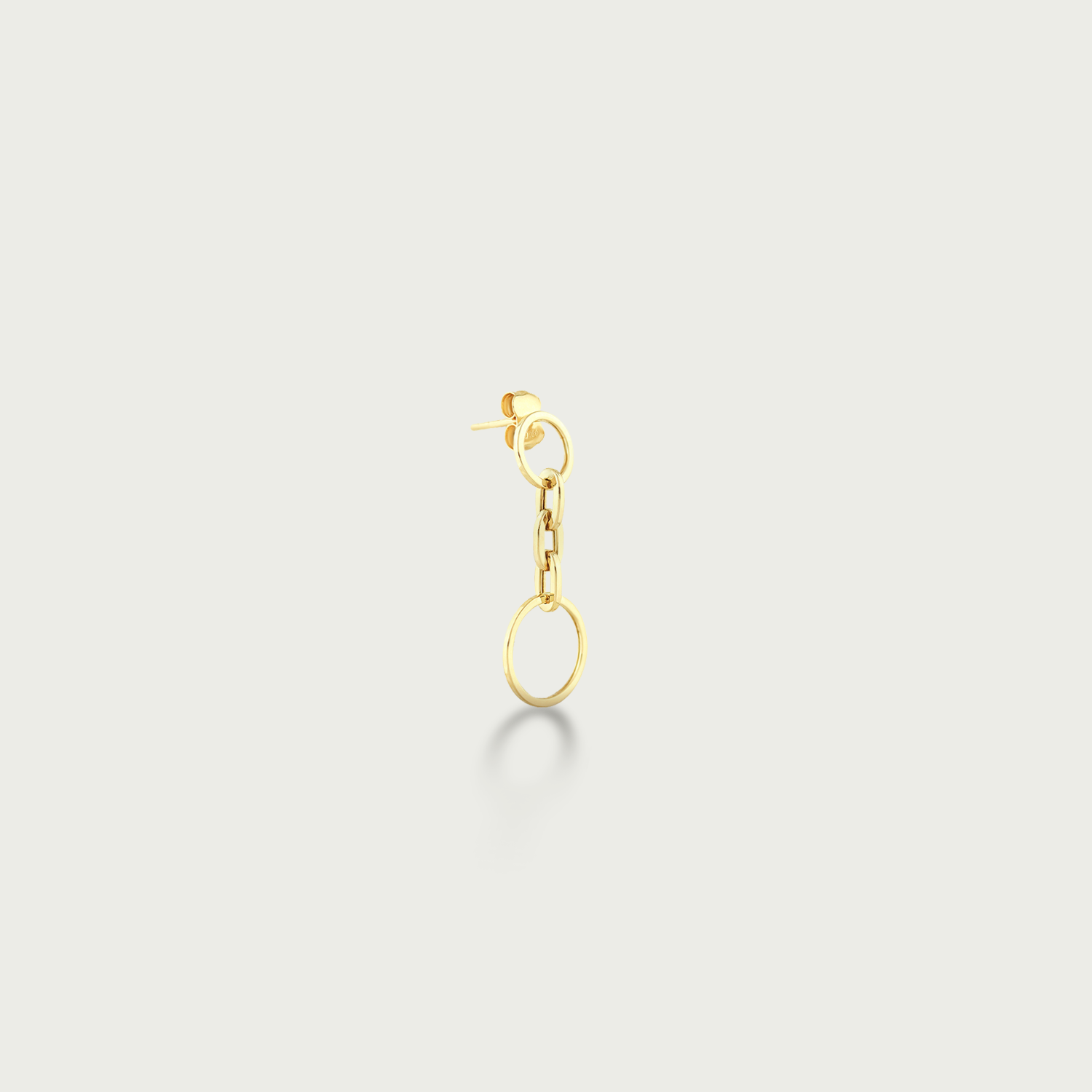 Circle Flow Gold Danglings Earrings