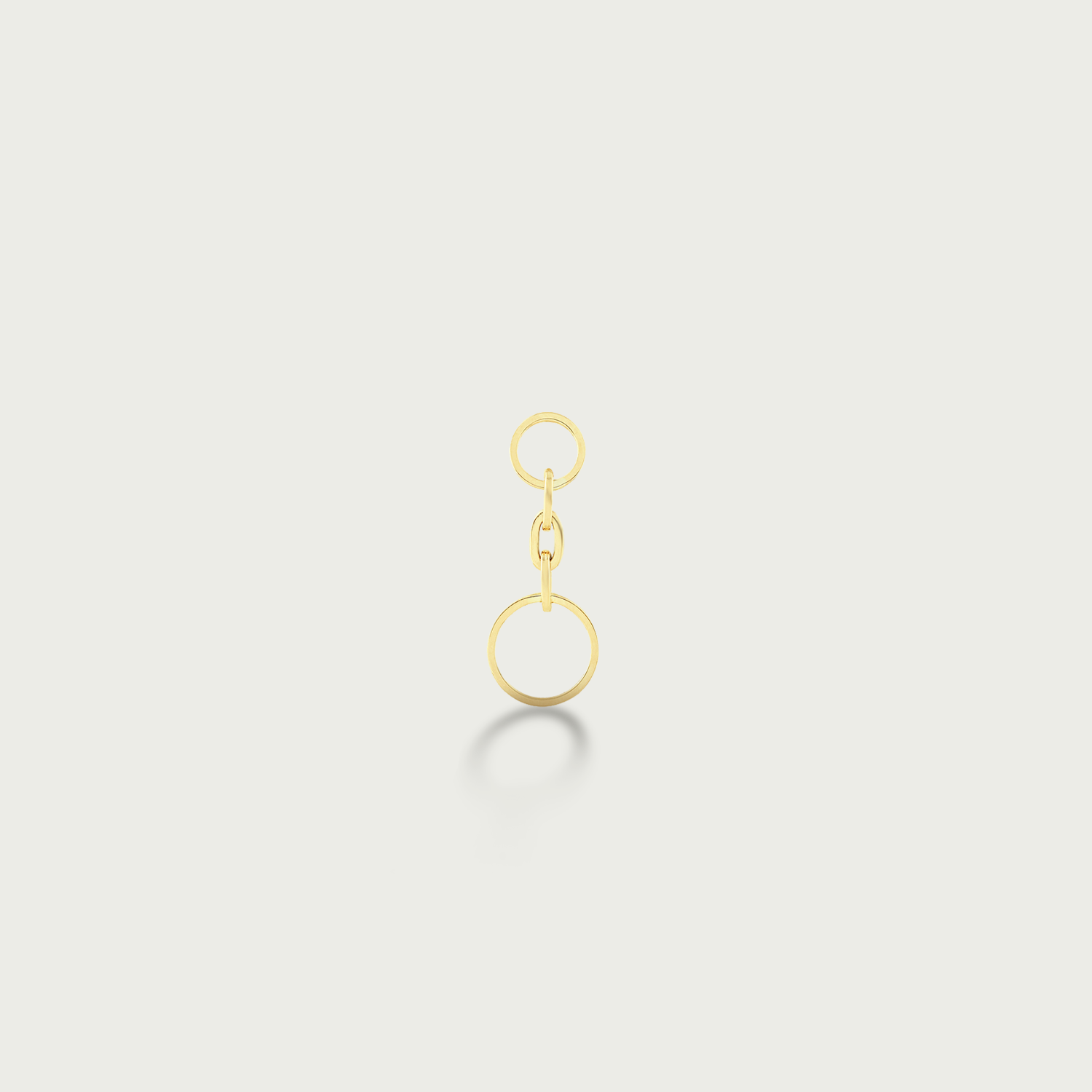 Circle Flow Gold Danglings Earrings