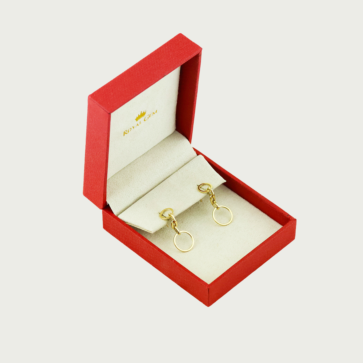 Circle Flow Gold Danglings Earrings