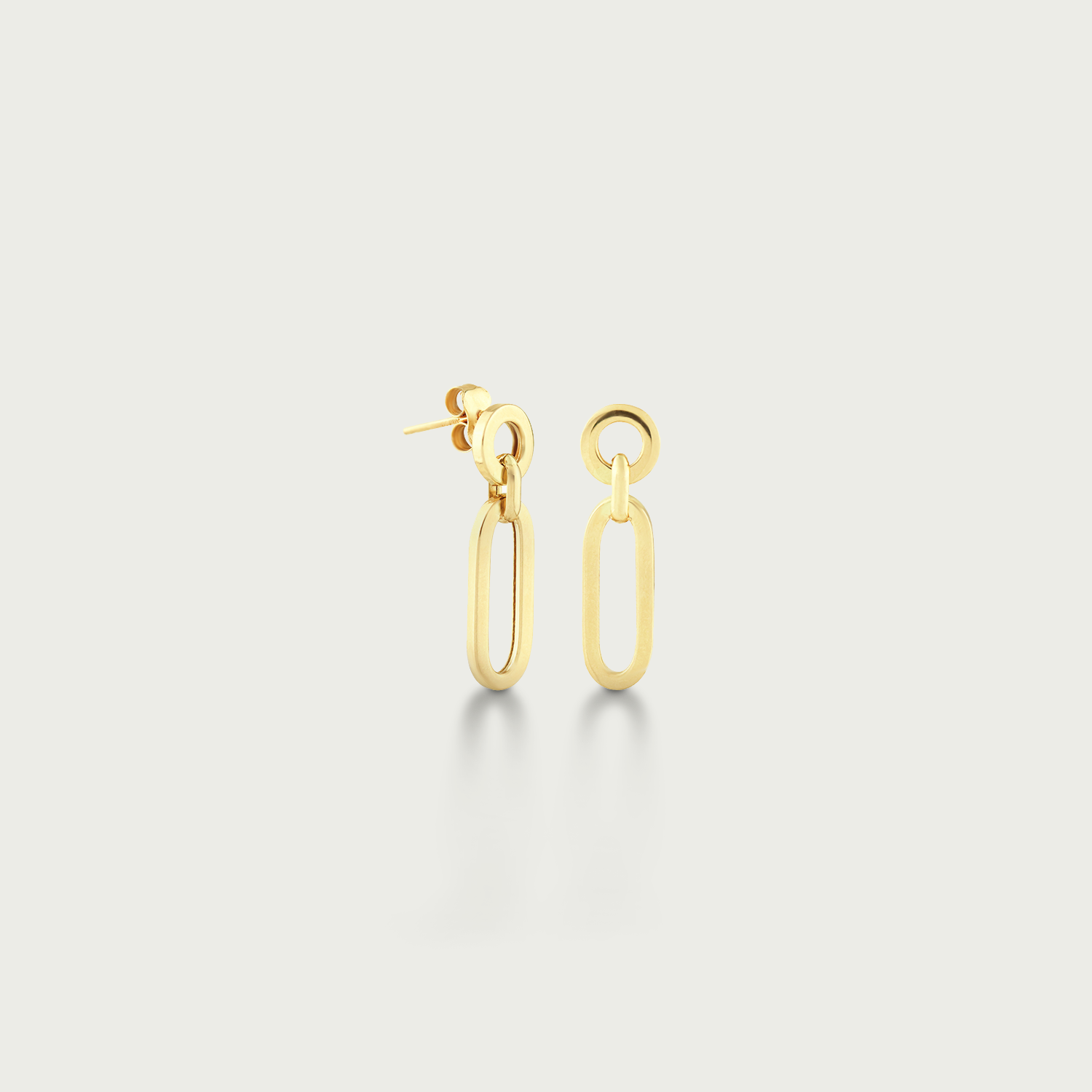 Geometric Glam Gold Dangling Earrings