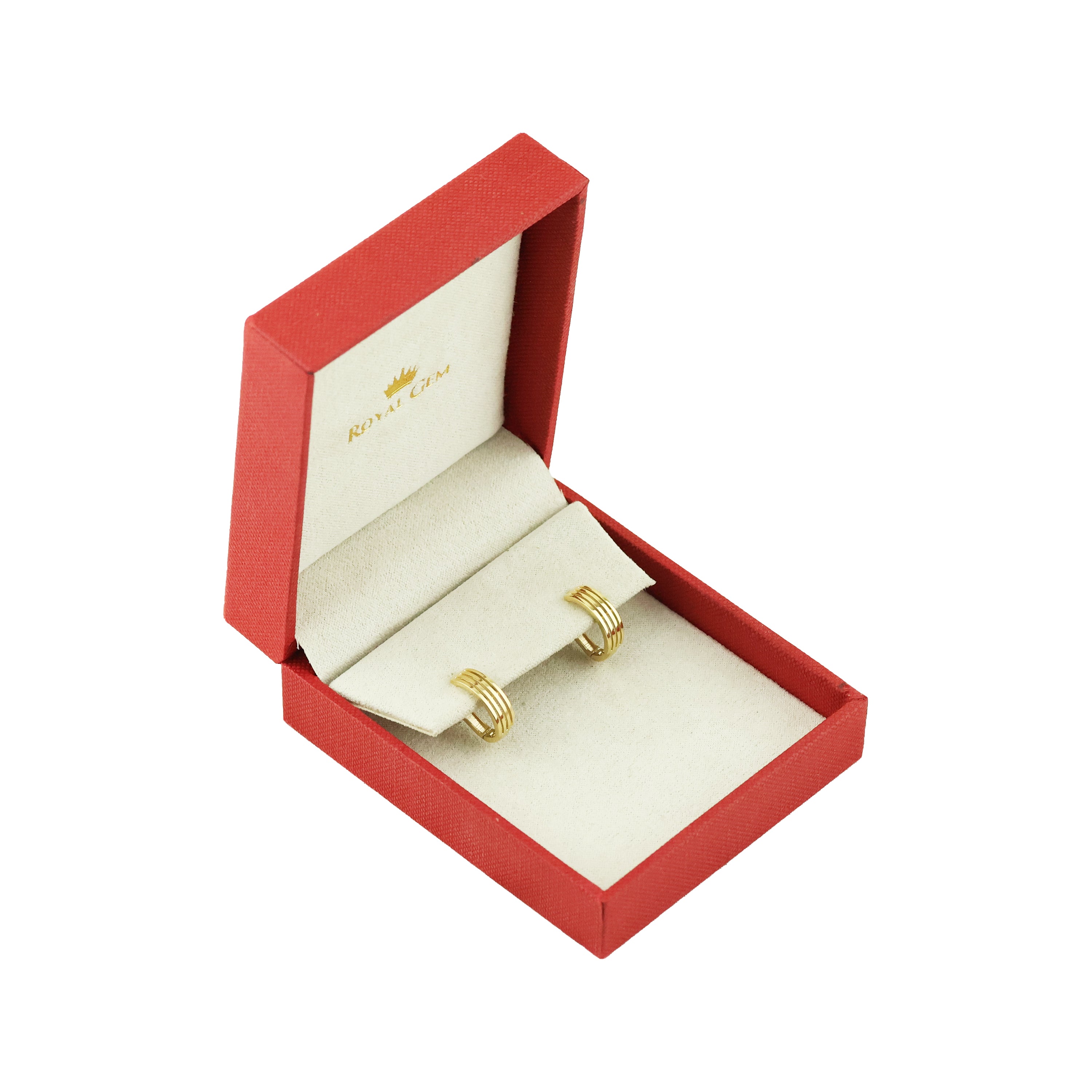 Hug Barrel Gold Creolla Earrings