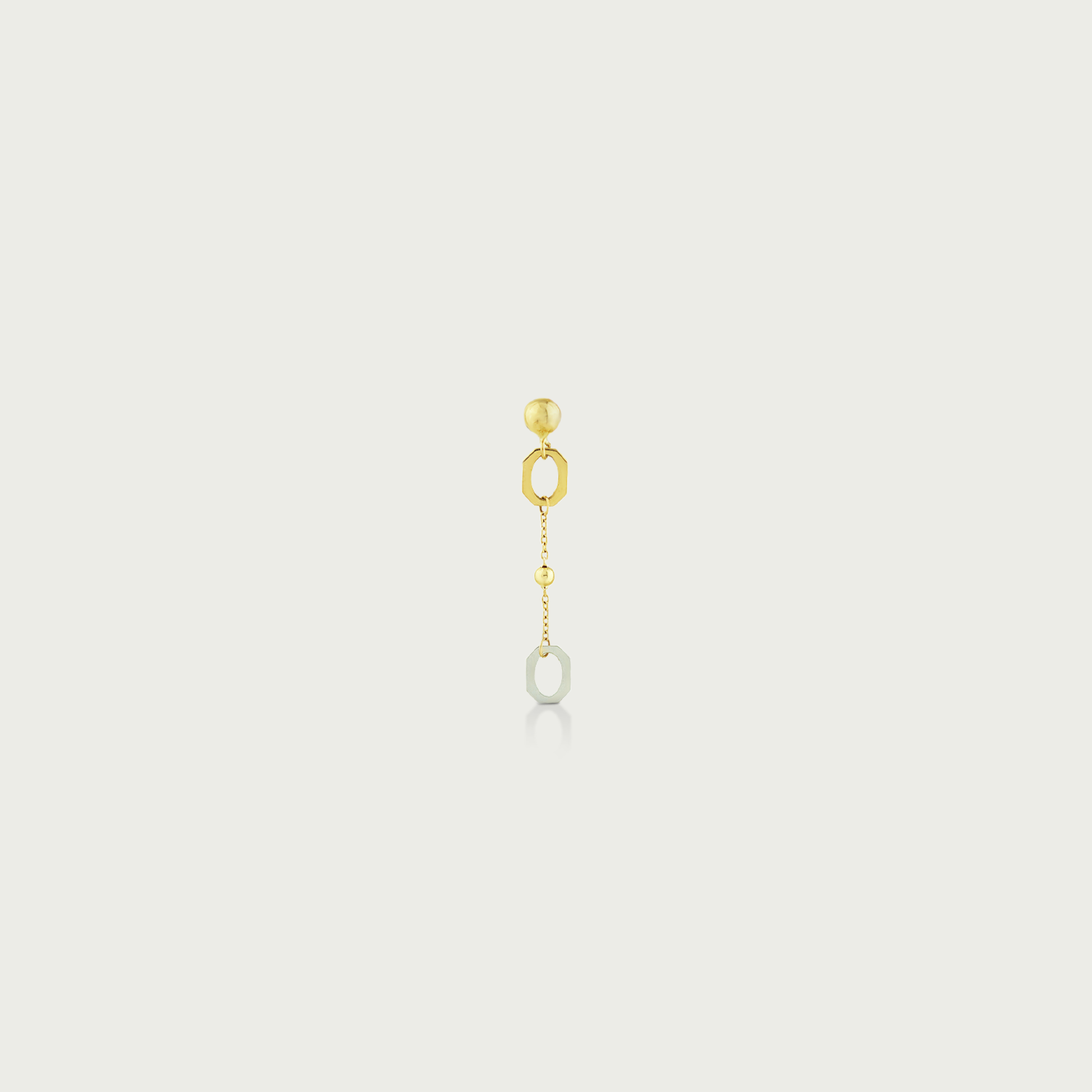 Geometric Chic Gold Dangling Earrings