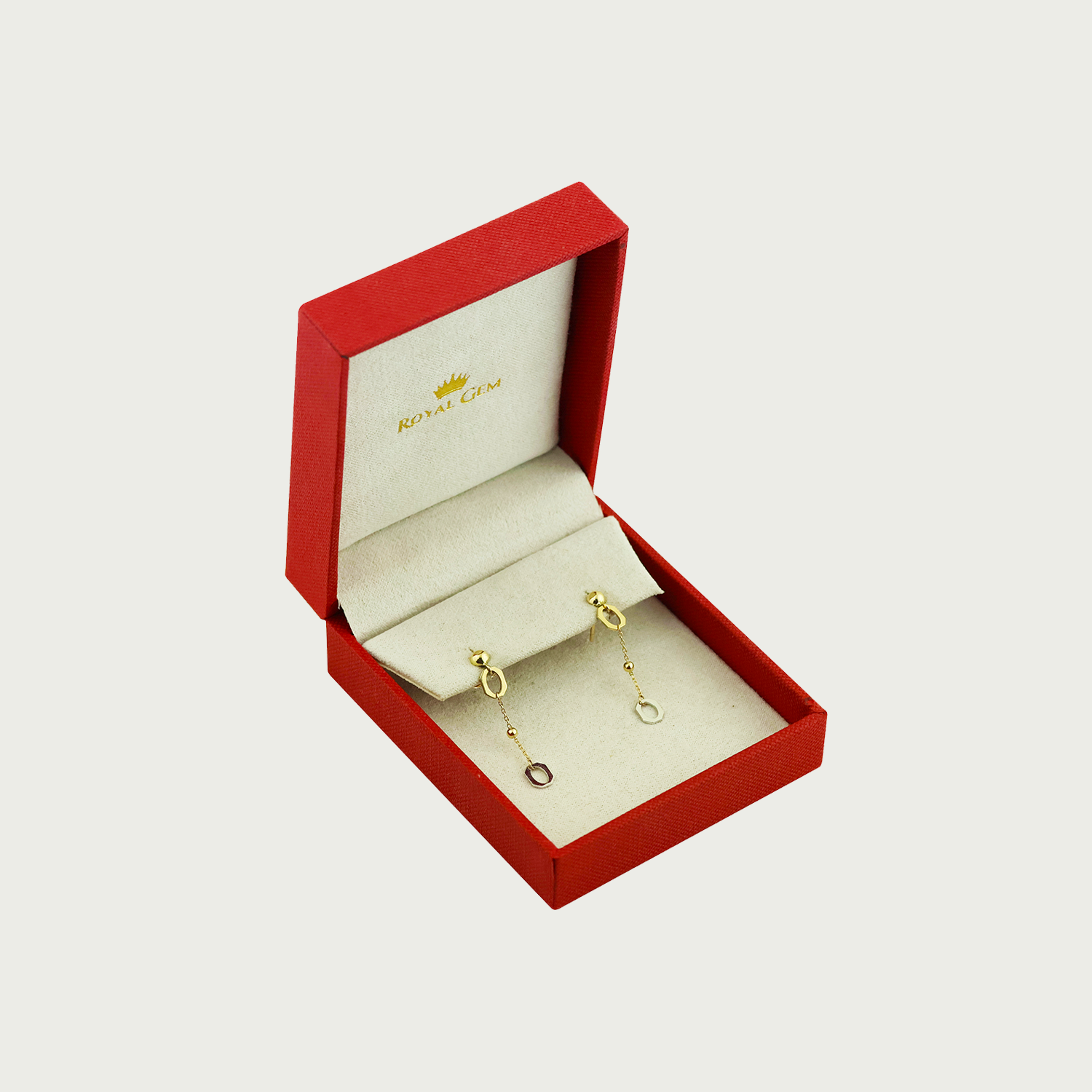 Geometric Chic Gold Dangling Earrings