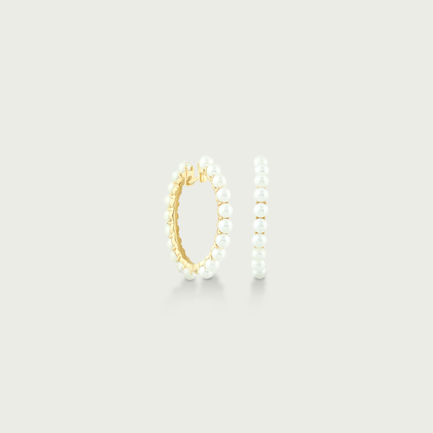 Ocean Muse Pearl Hoop Earrings