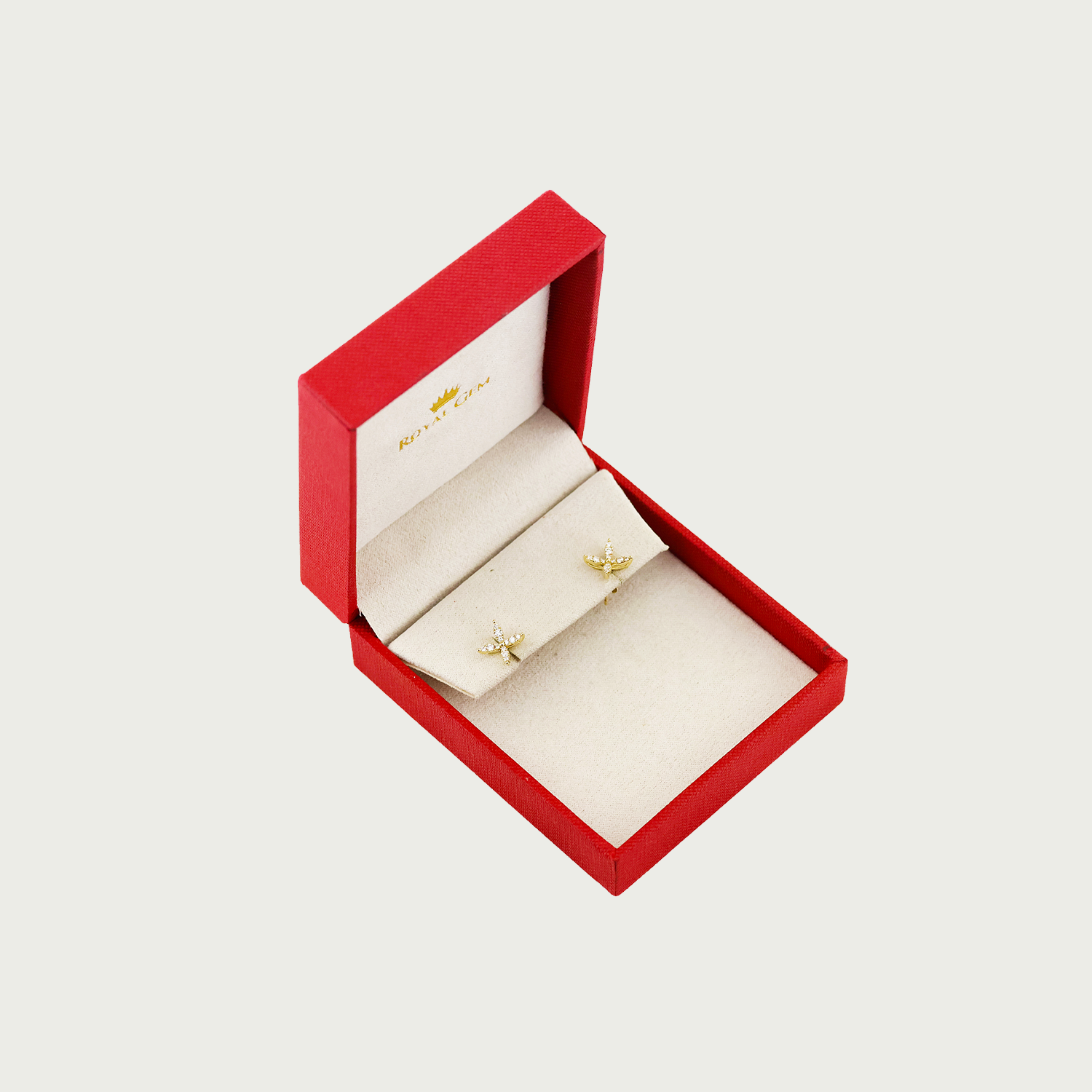 Petal Radiance Diamond Stud Earrings