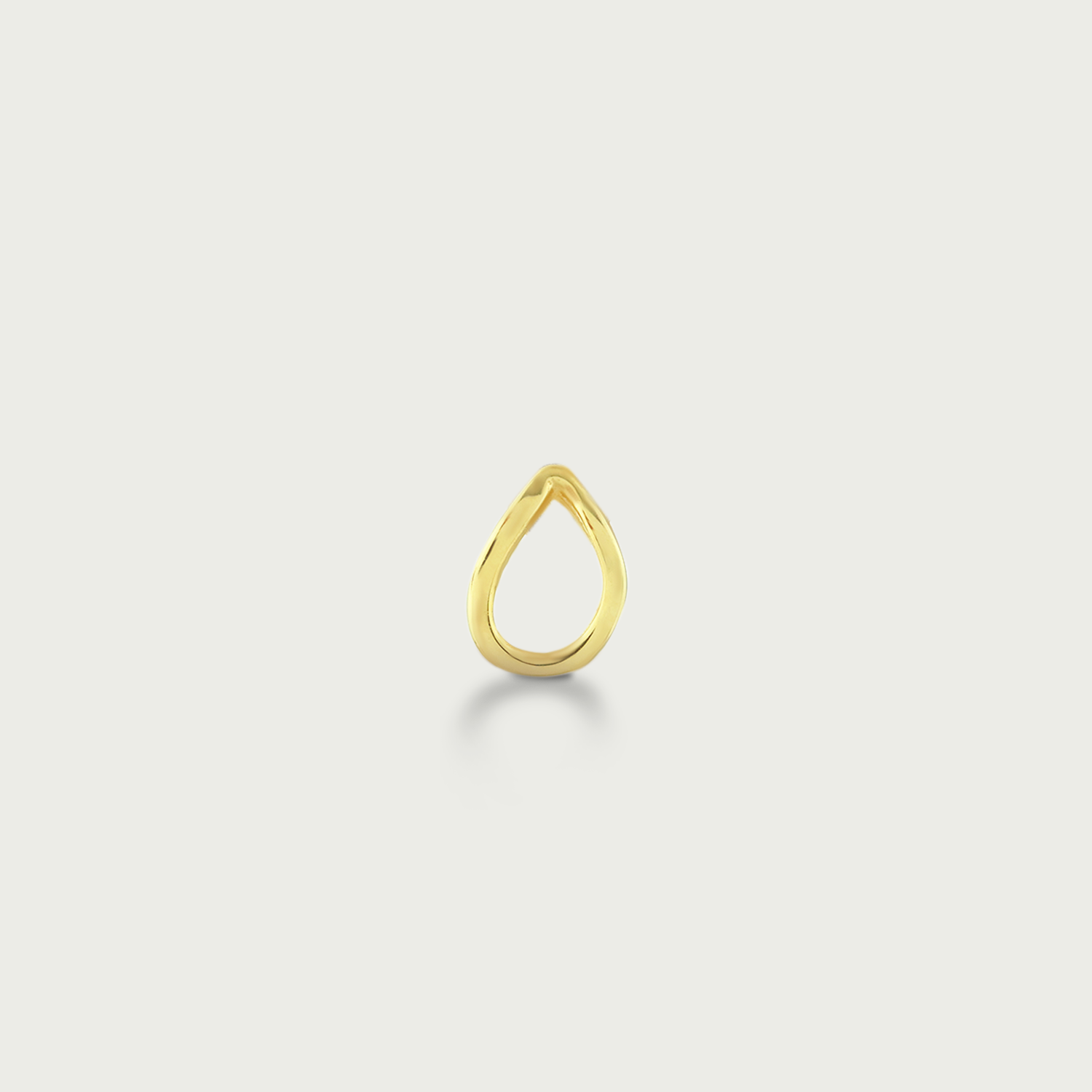 Clock-Out Chic Oval Gold Stud Earrings
