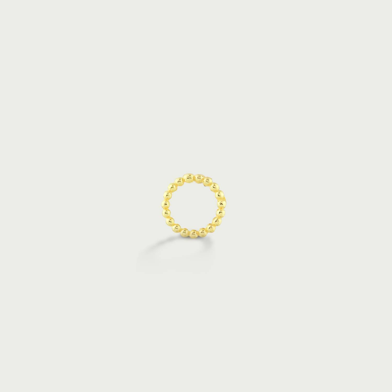 Clock-Out Chic Round Gold Stud Earrings