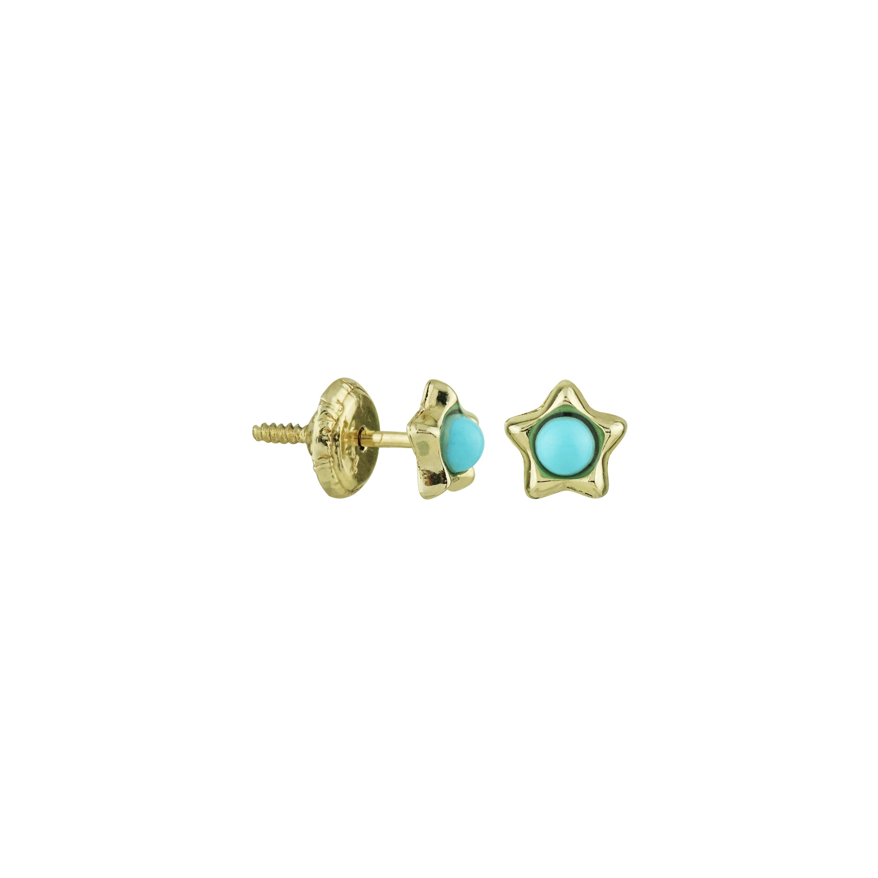 Starfoam Gold Screw Earrings