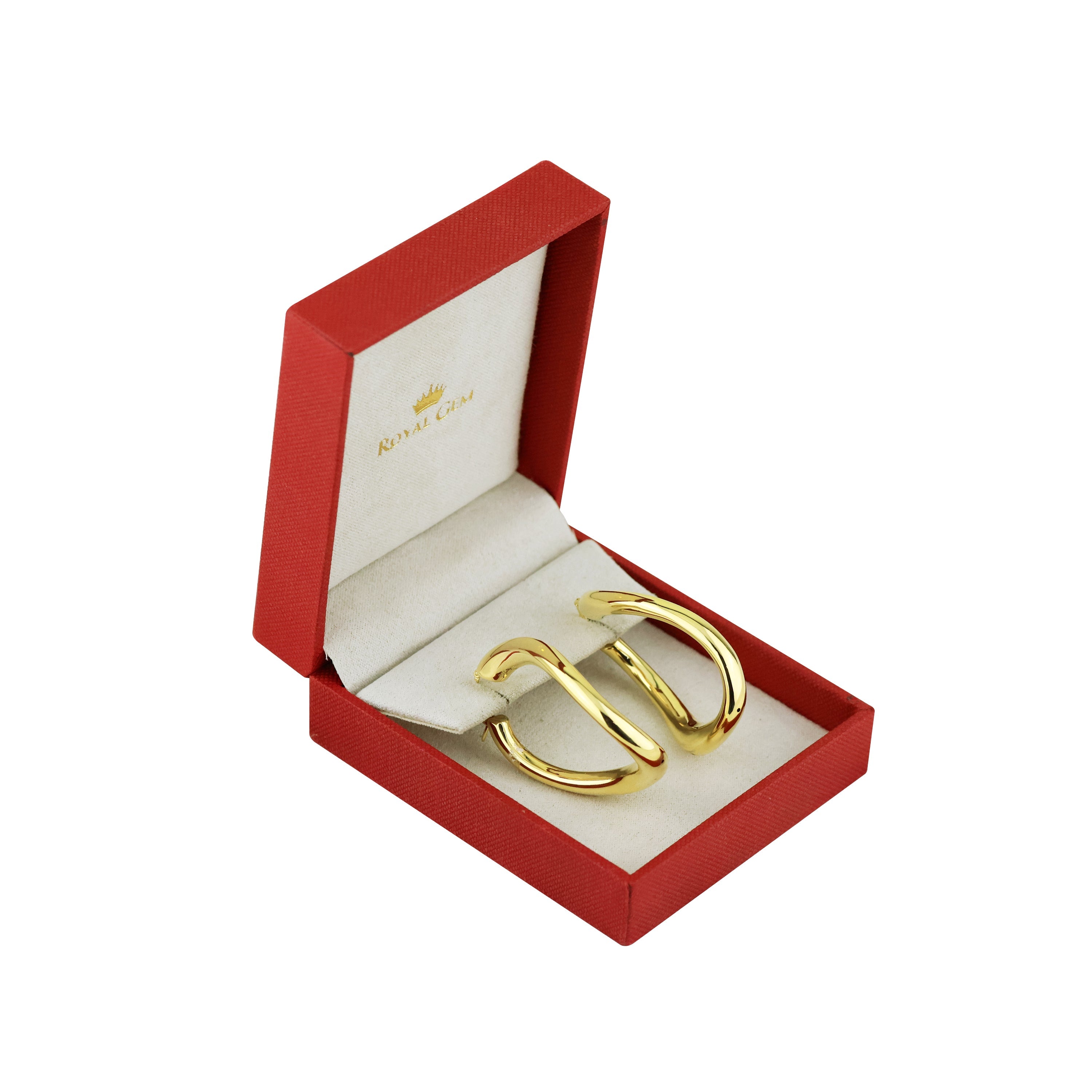 The Twist Edit Gold Hoop Earrings