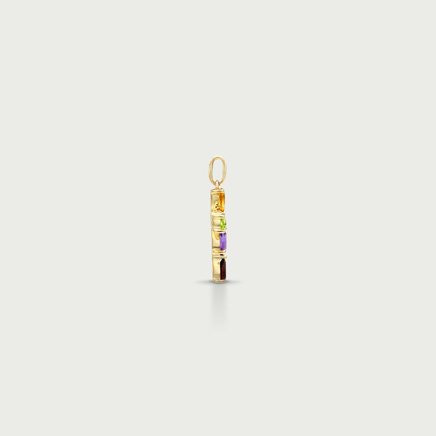 Faith in Color Cross Gemstone Pendant