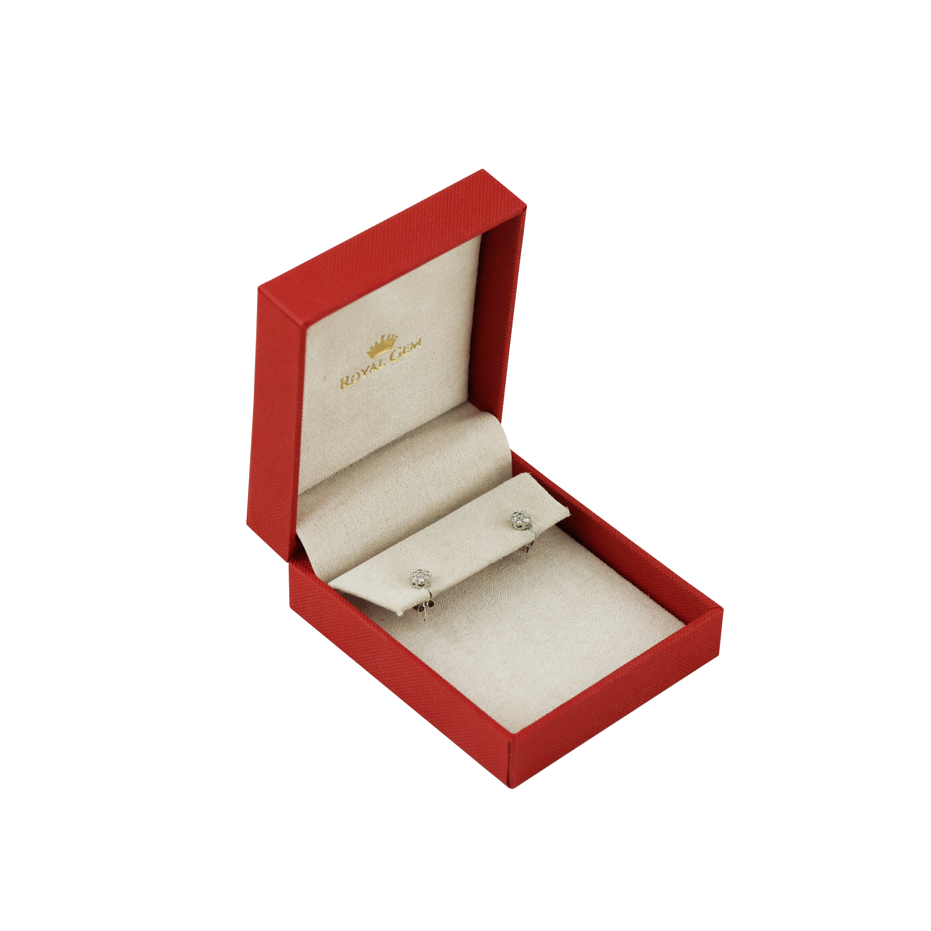 Luminous Bloom Diamond Stud Earrings