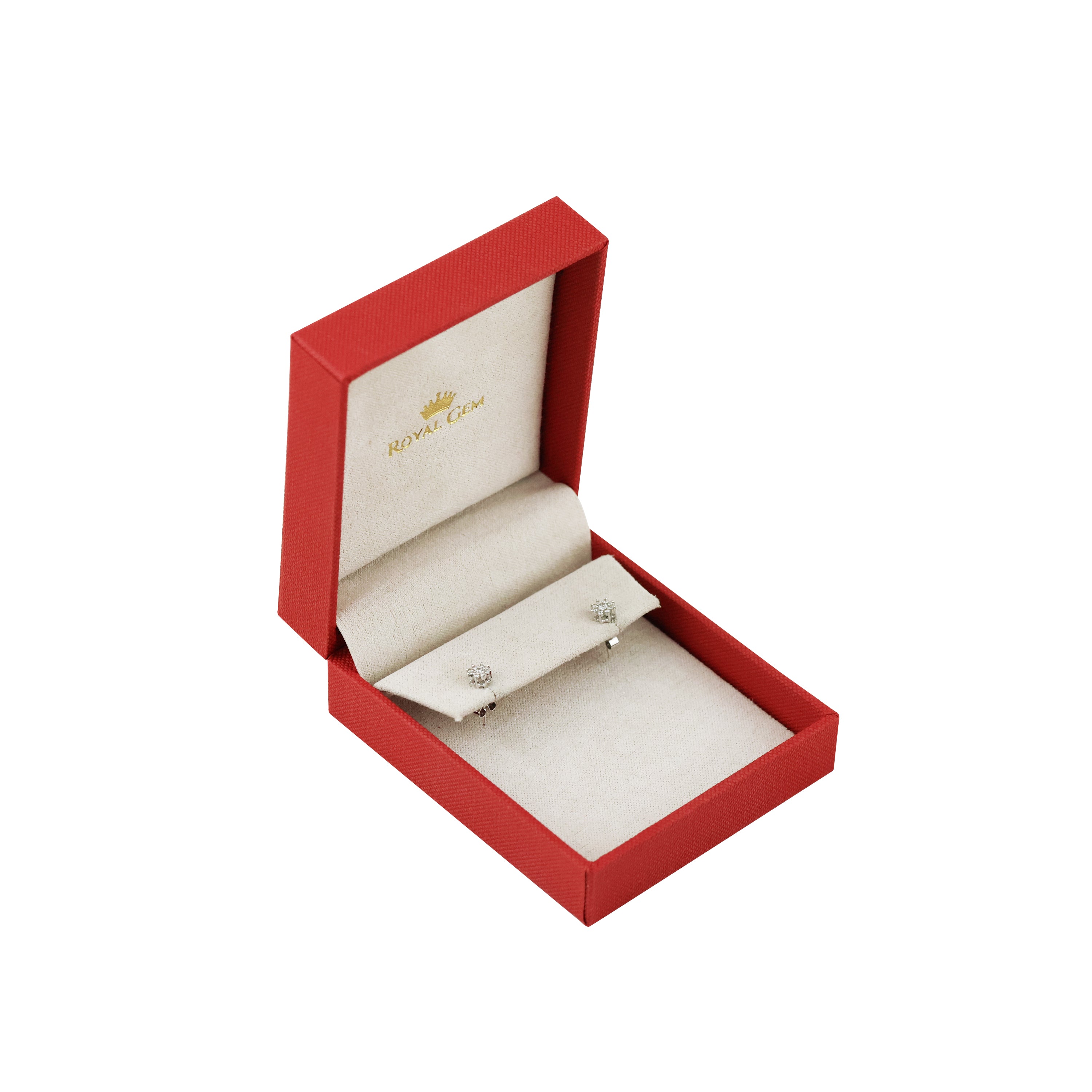 Elegant Flora Diamond Stud Earrings