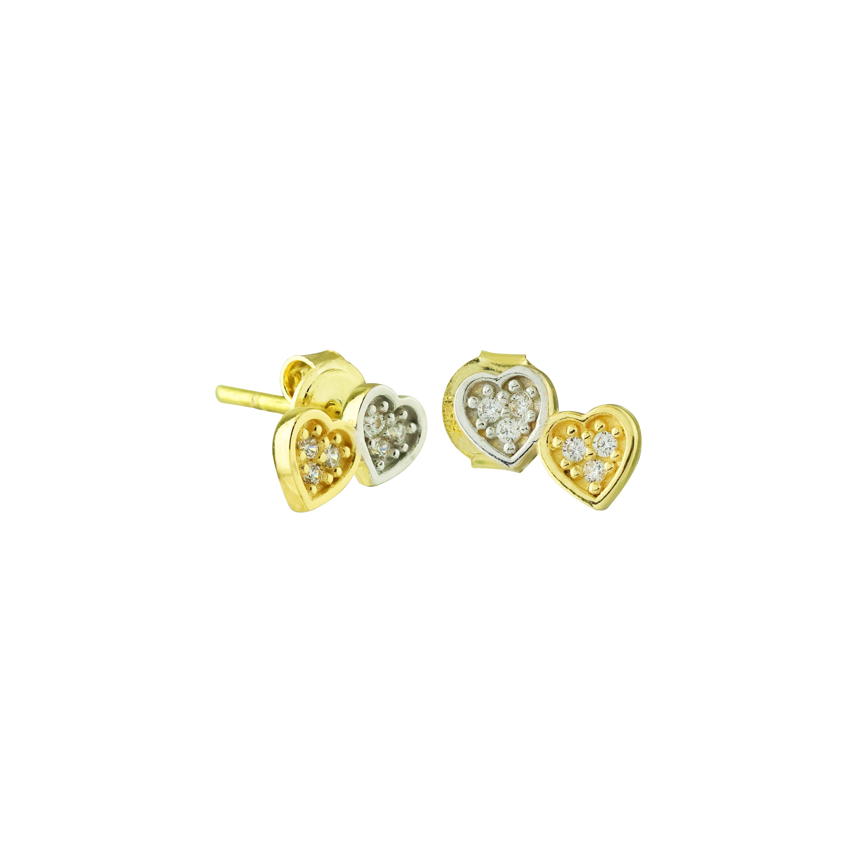 Ti Amo Gold Stud Earrings