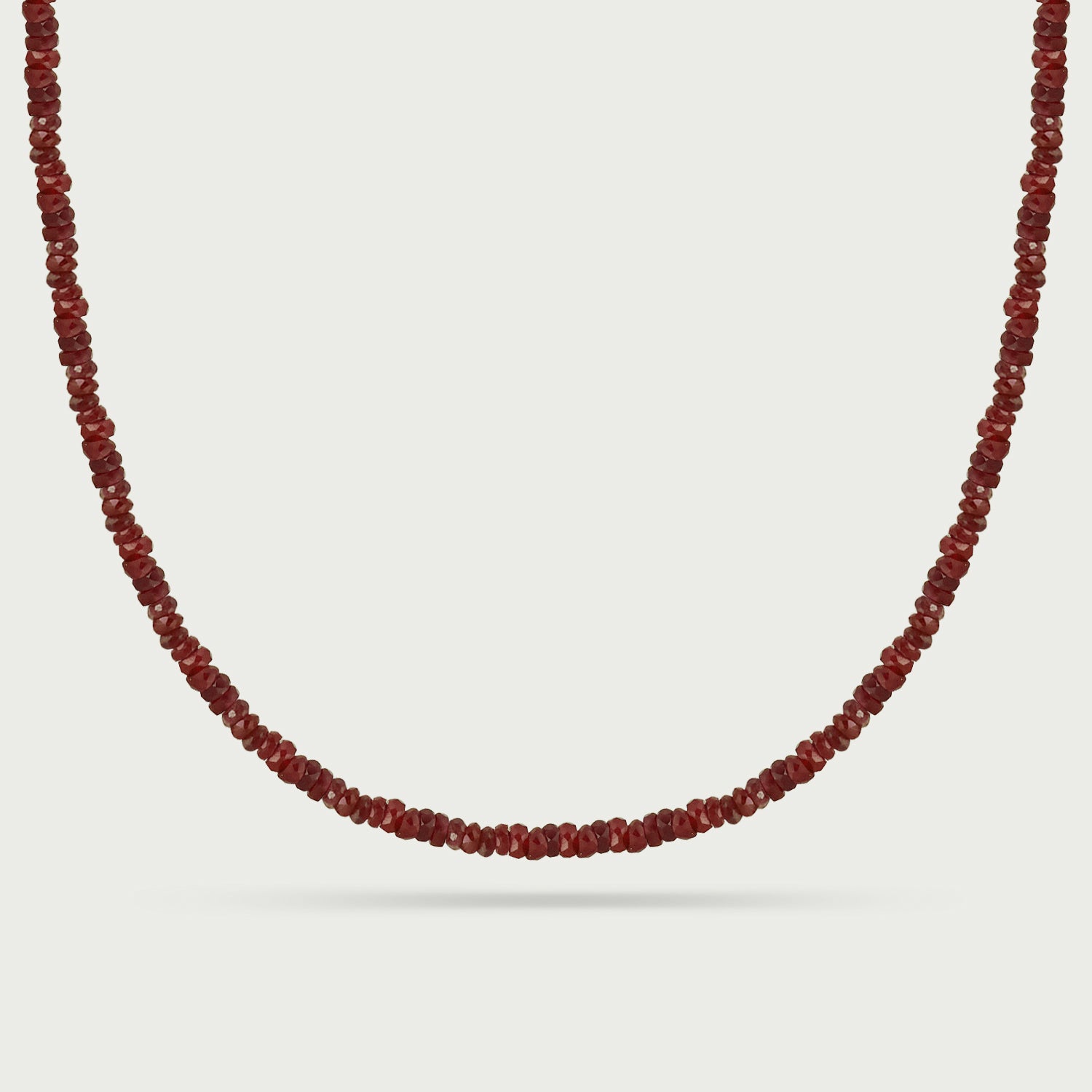 Ruby Harmony Beaded Necklace