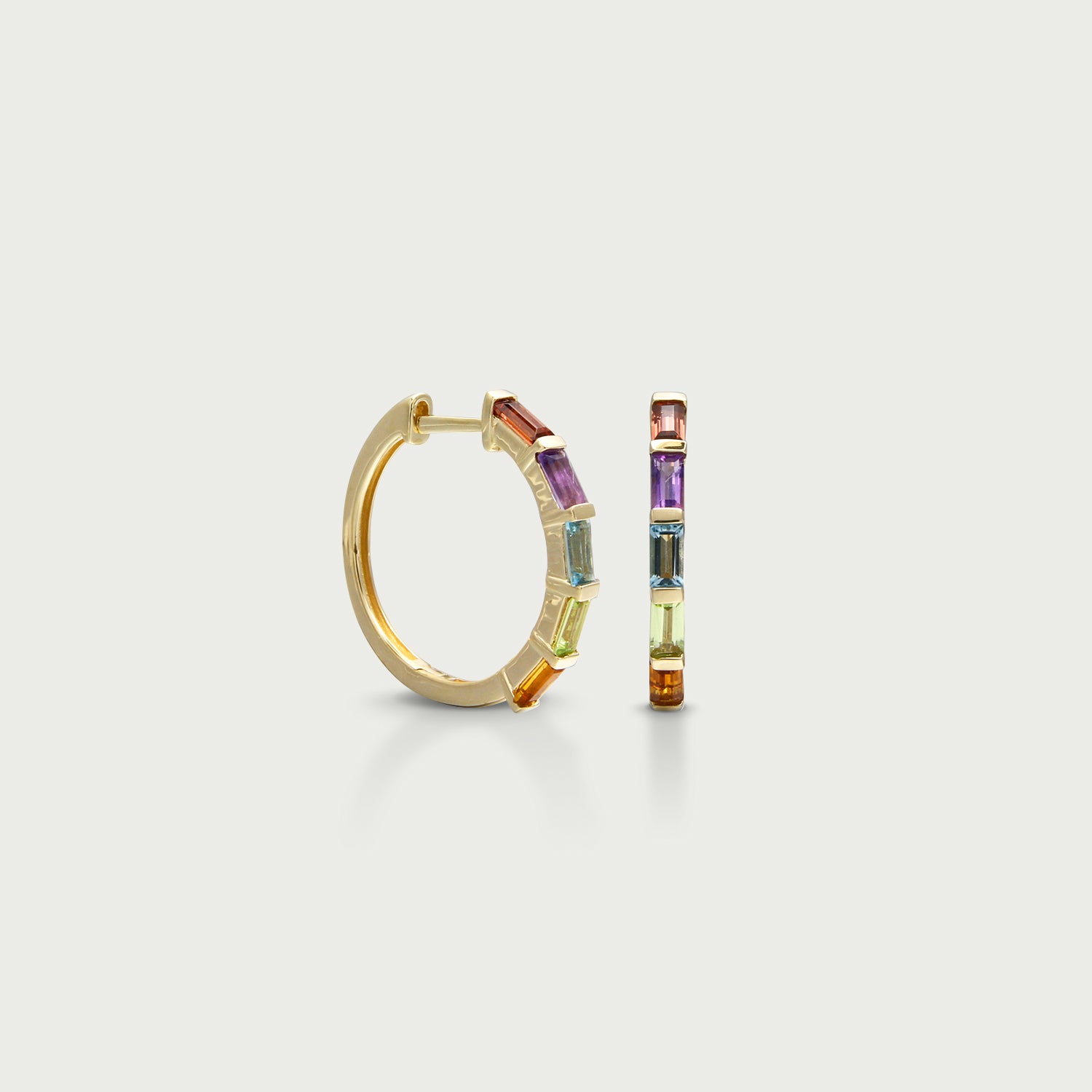 Rainbows Prism Hoop Earrings