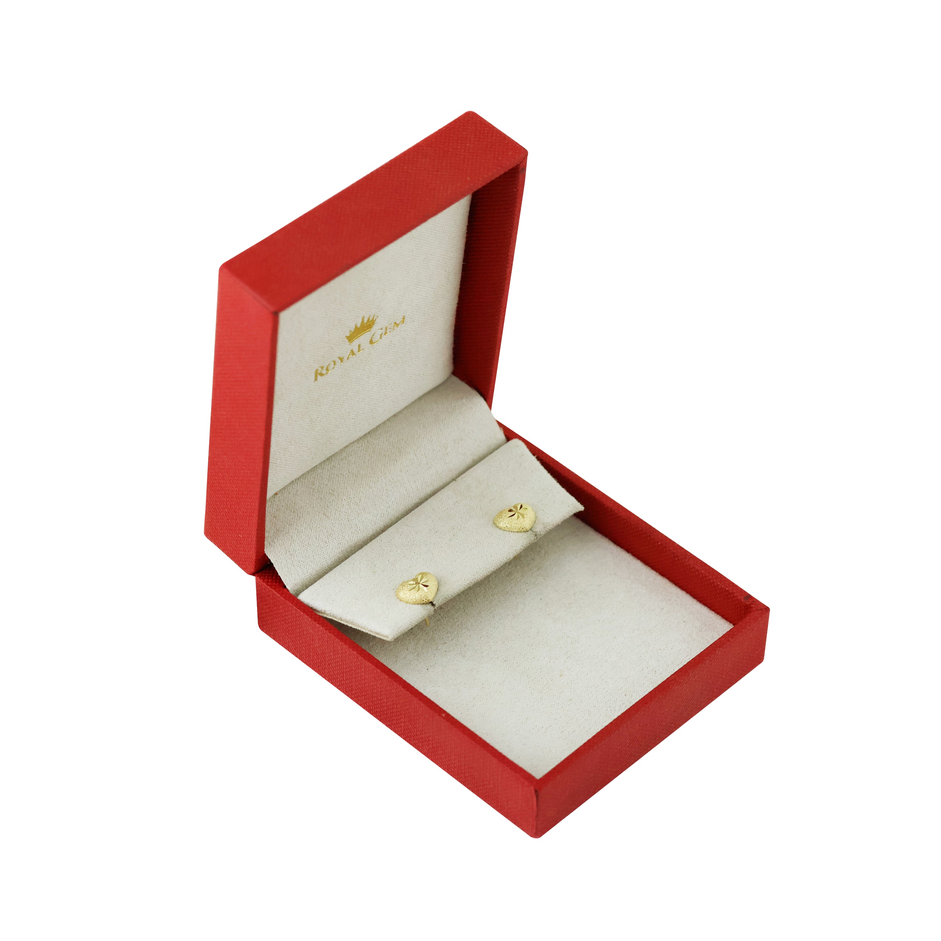 Sweet Love Gold Stud Earrings