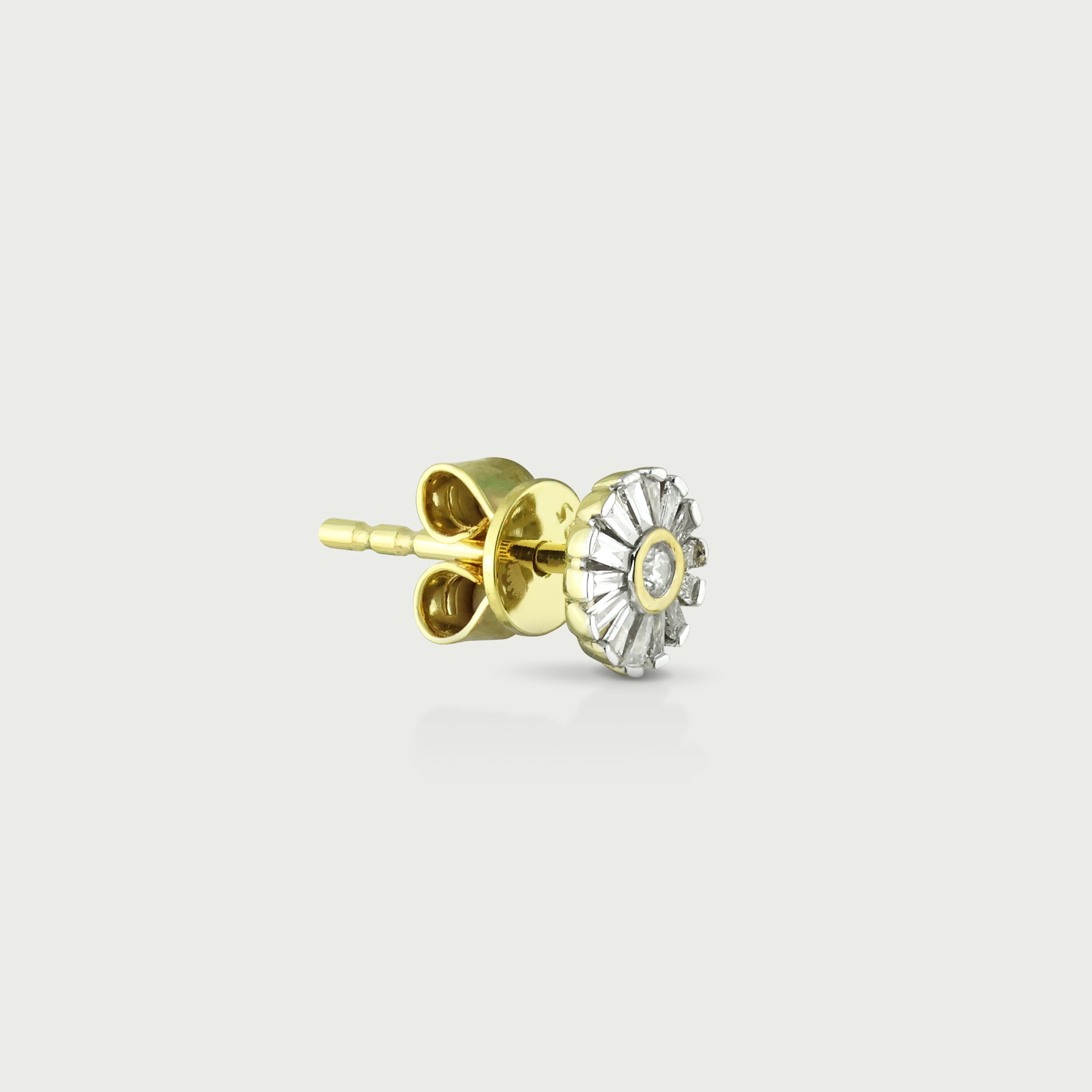 Petal Radiance Diamond Stud Earrings