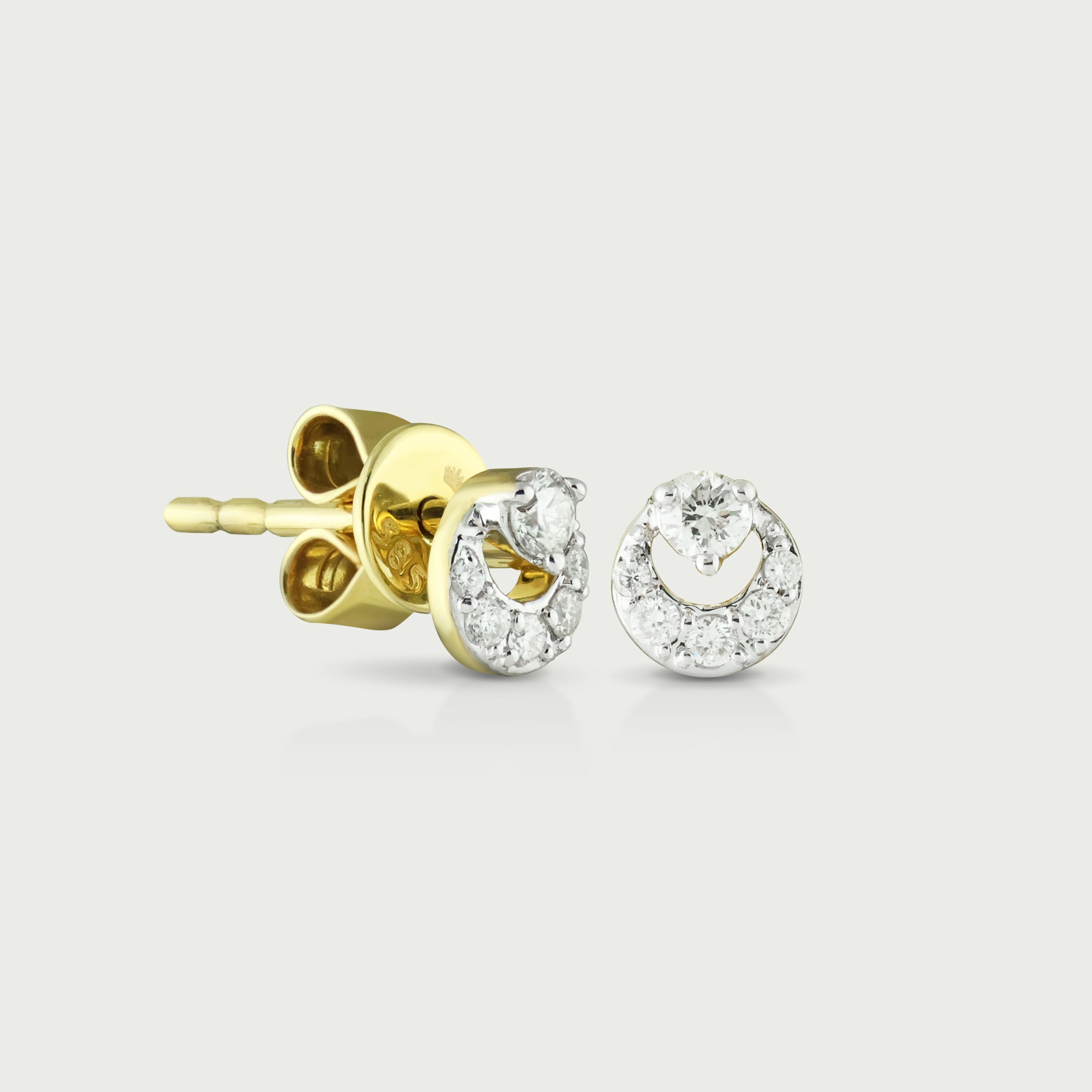 Aurora Knot Diamond Stud Earrings