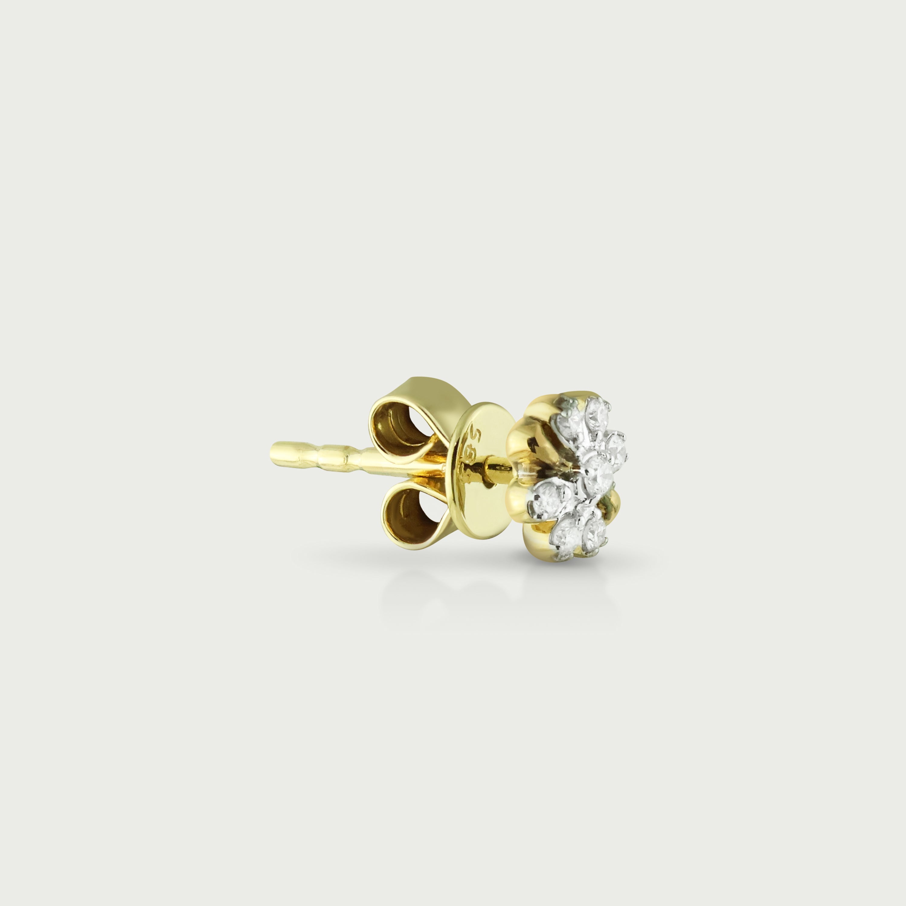 Gentle Bloom Diamond Stud Earrings
