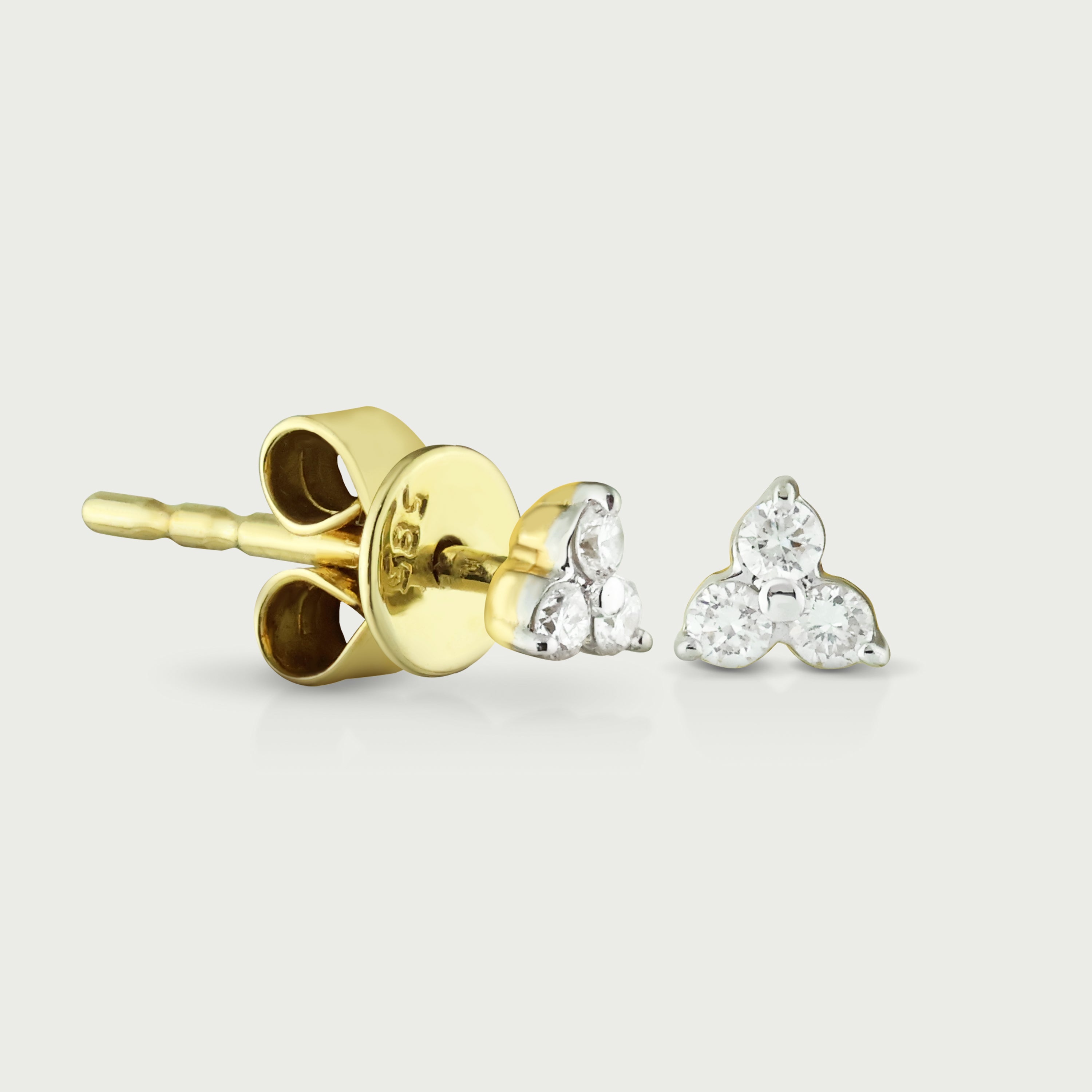 Essence Solitaire Diamond Stud Earrings