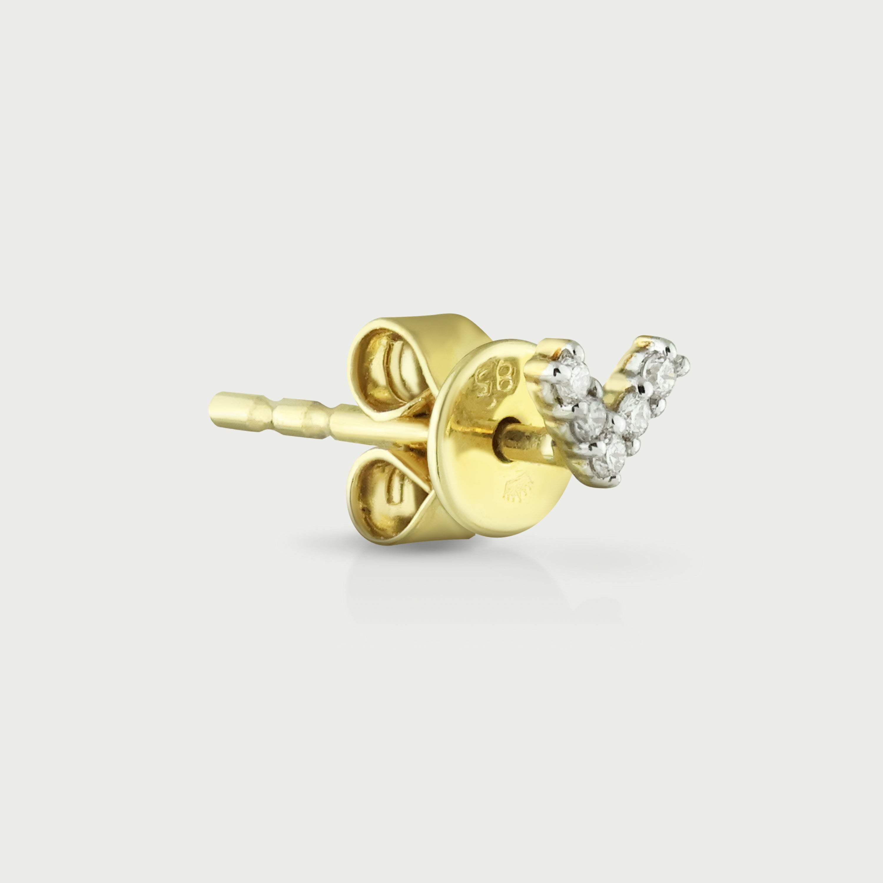 V-Form Diamond Stud Earrings