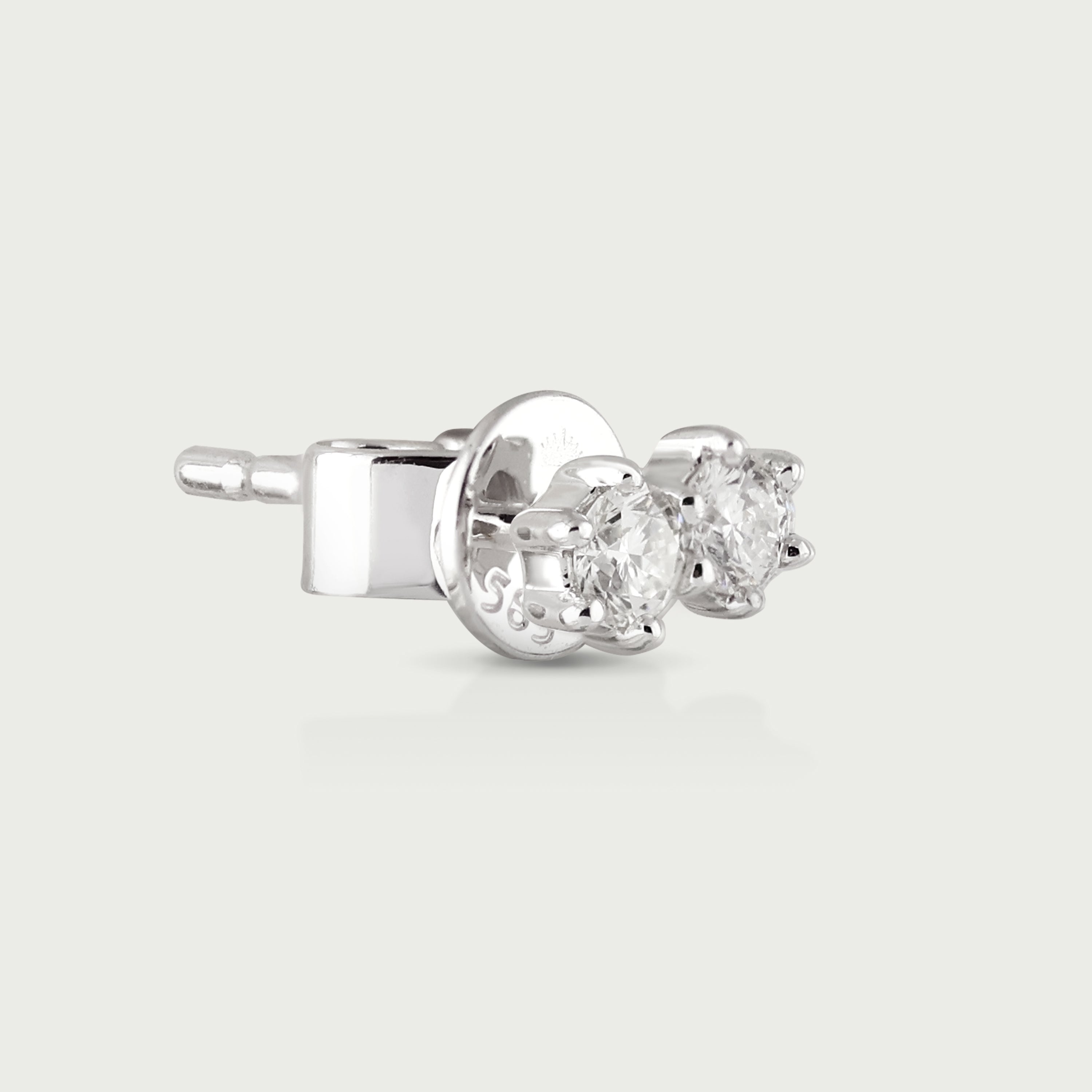 Double the Shine Diamond Stud Earrings