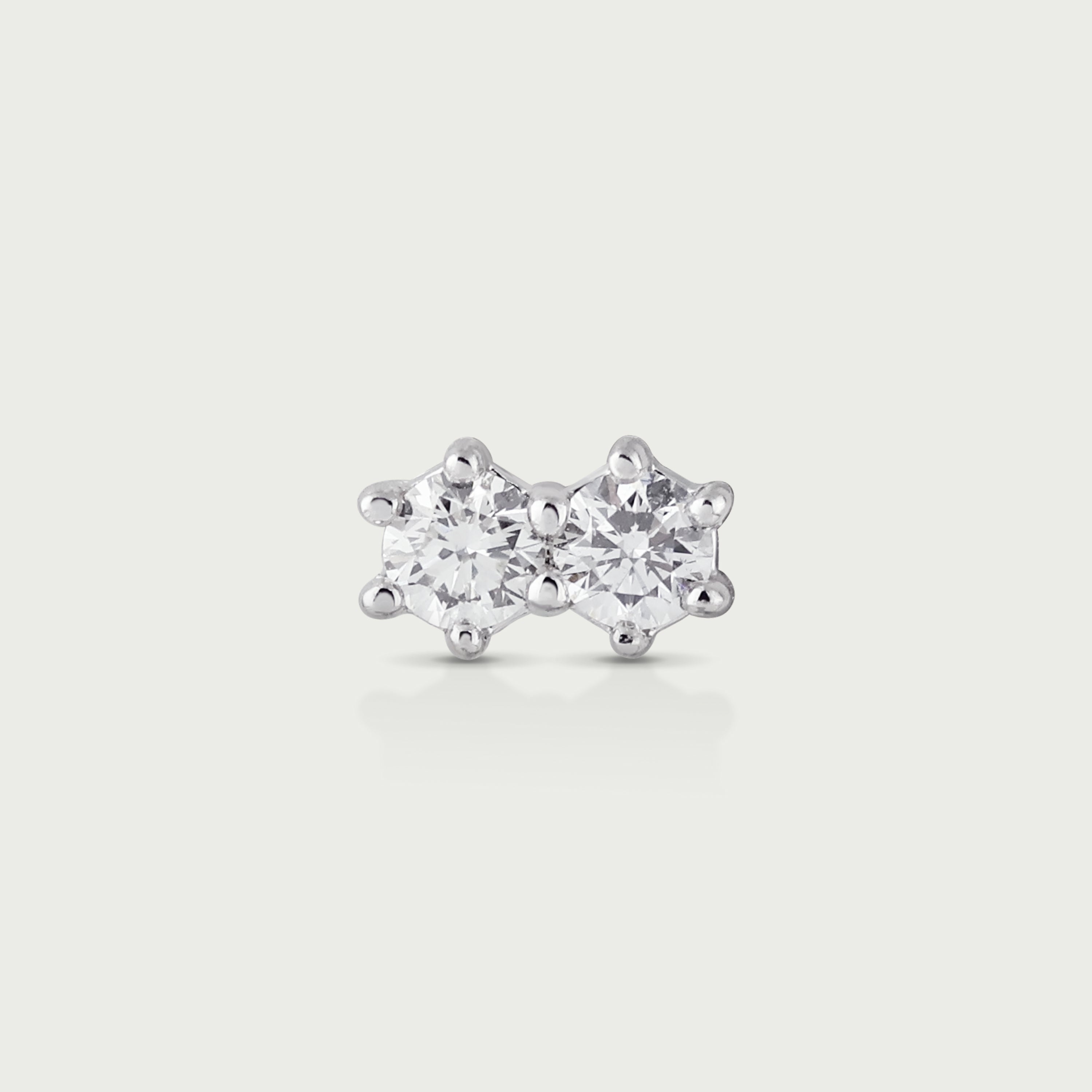 Double the Shine Diamond Stud Earrings