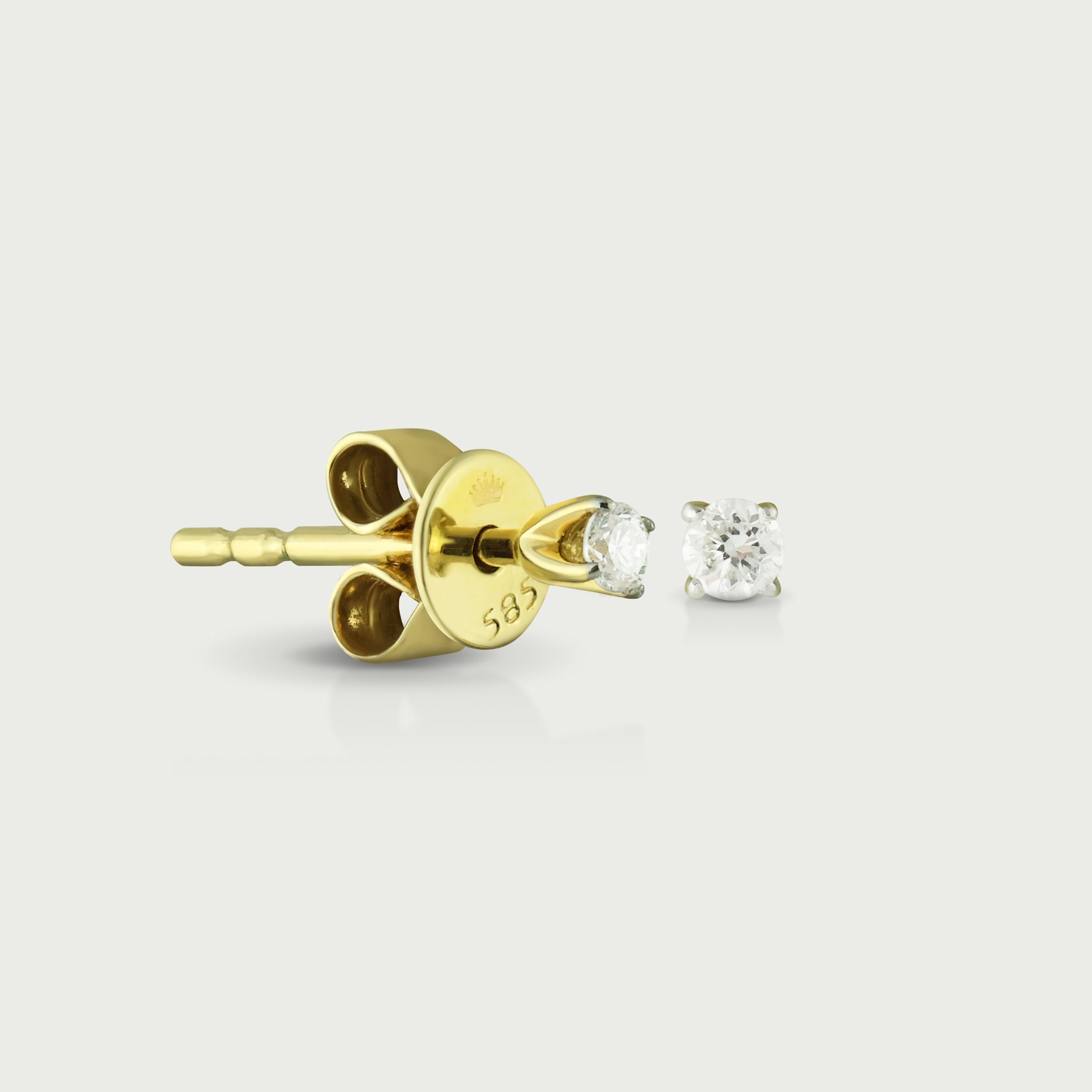 The Polished Diamond Stud Earrings