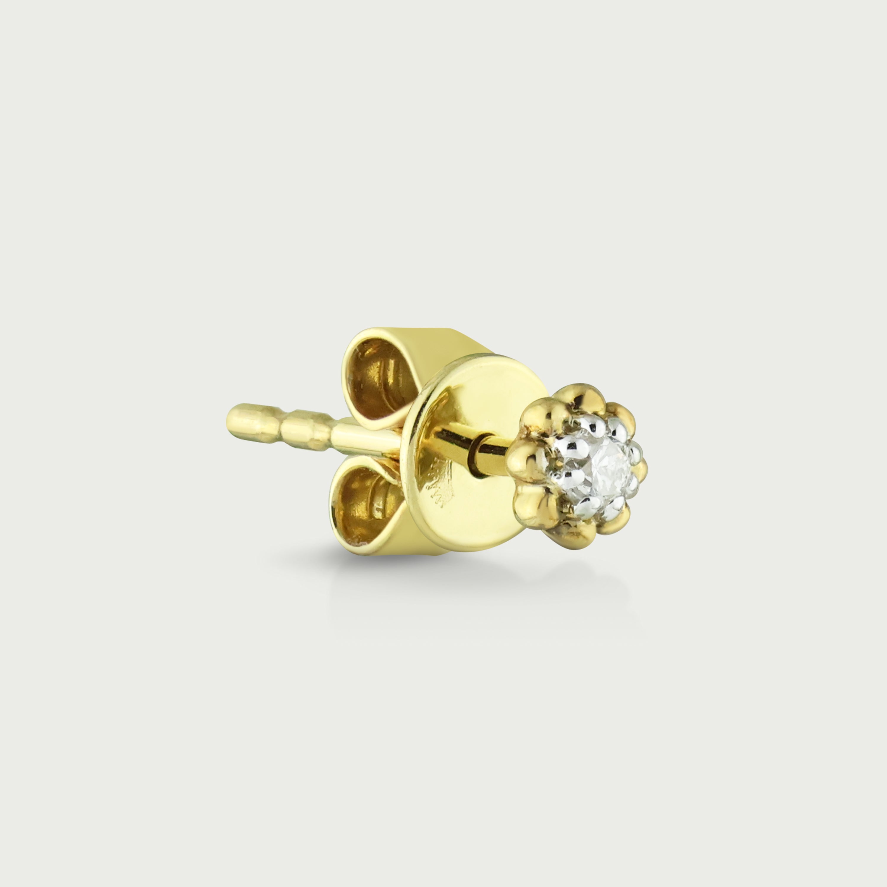 Rosette Diamond Stud Earrings