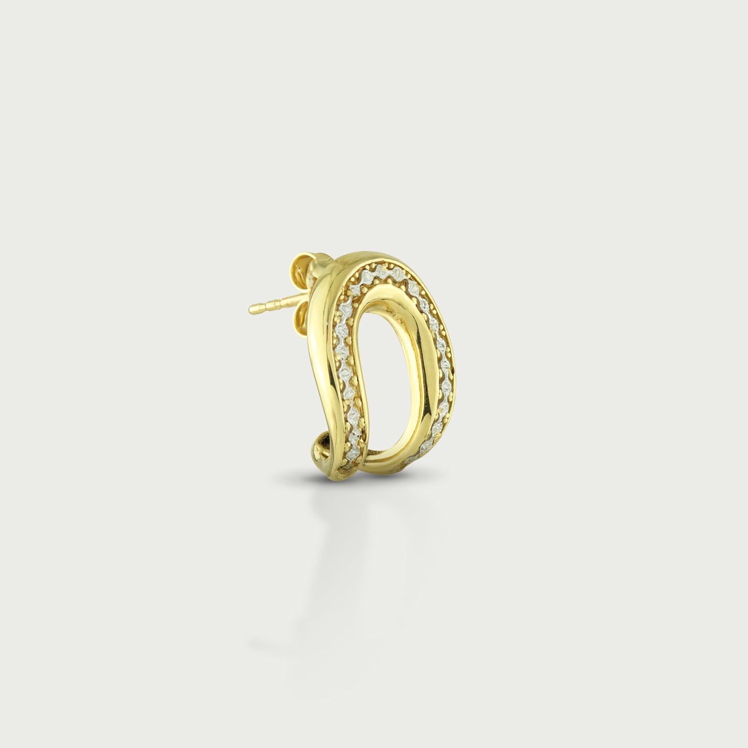 Chic Angles Gold Stud Earrings