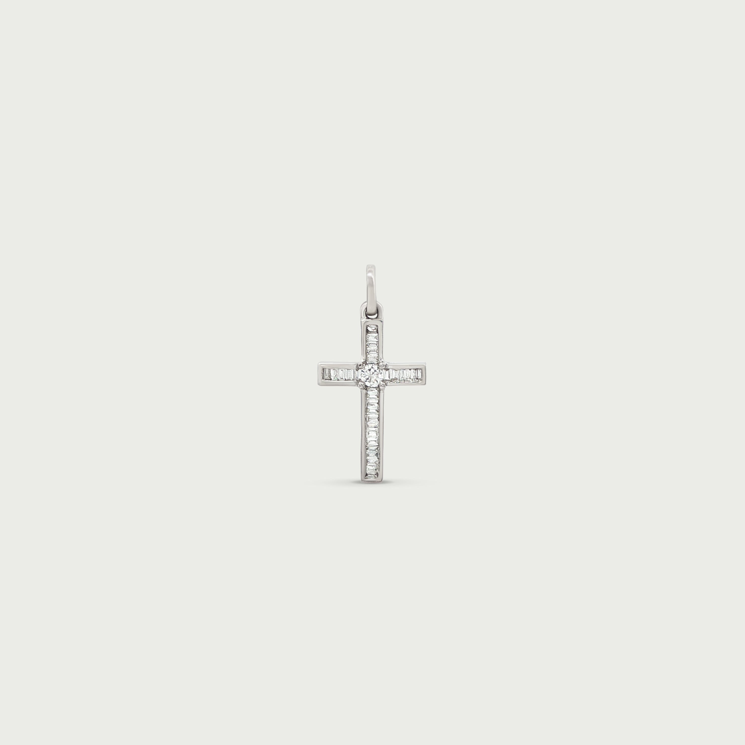 Guiding Light Diamond Cross Pendant