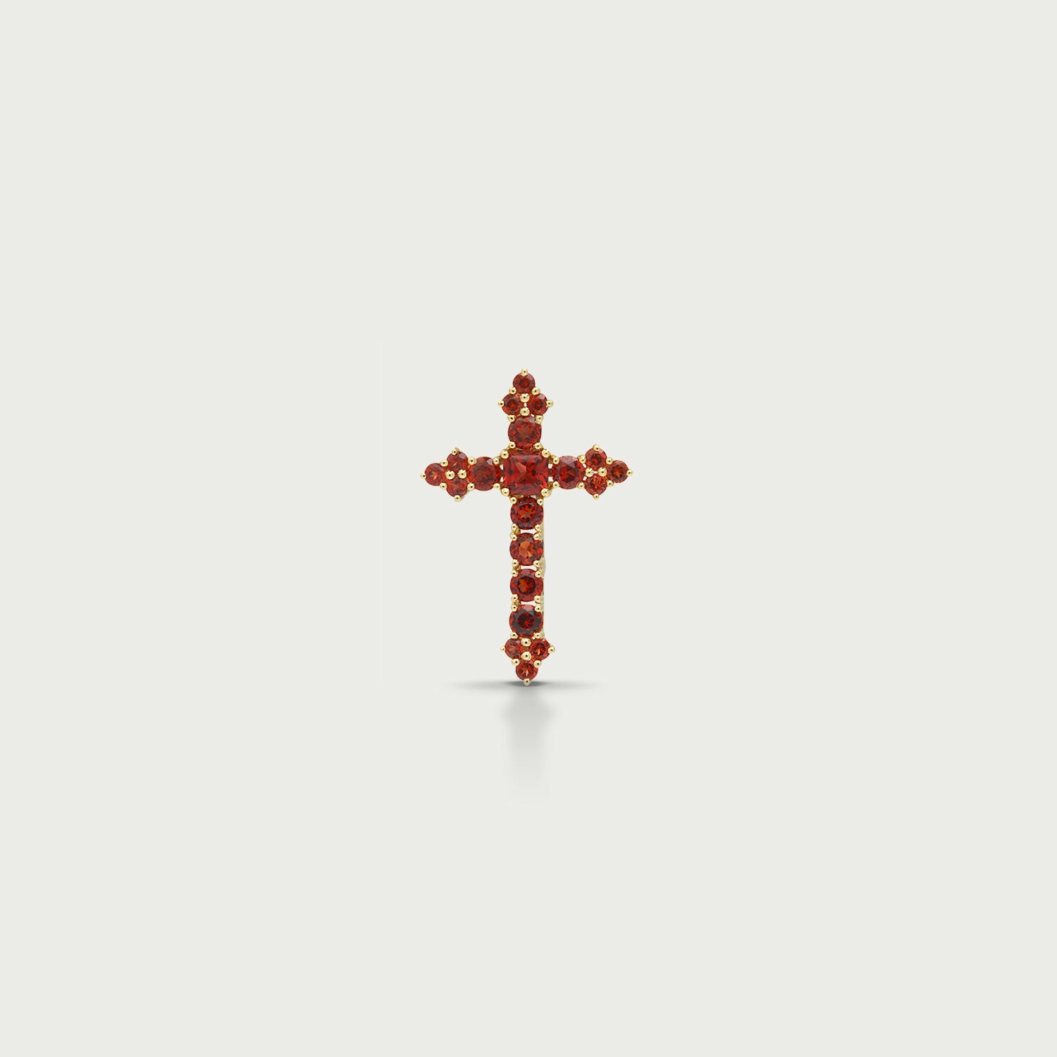 Crimson Blessing Cross Pendant