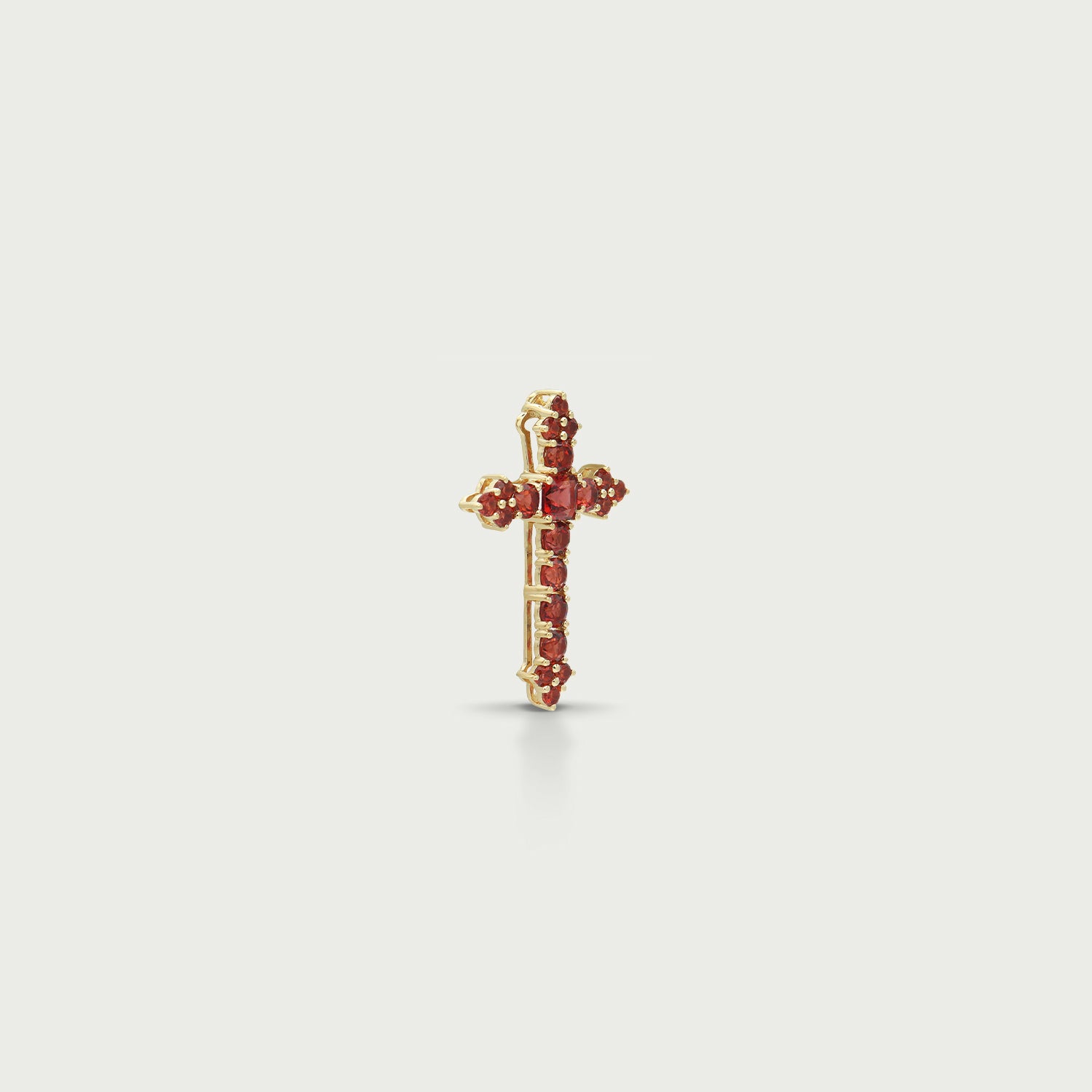 Crimson Blessing Cross Pendant