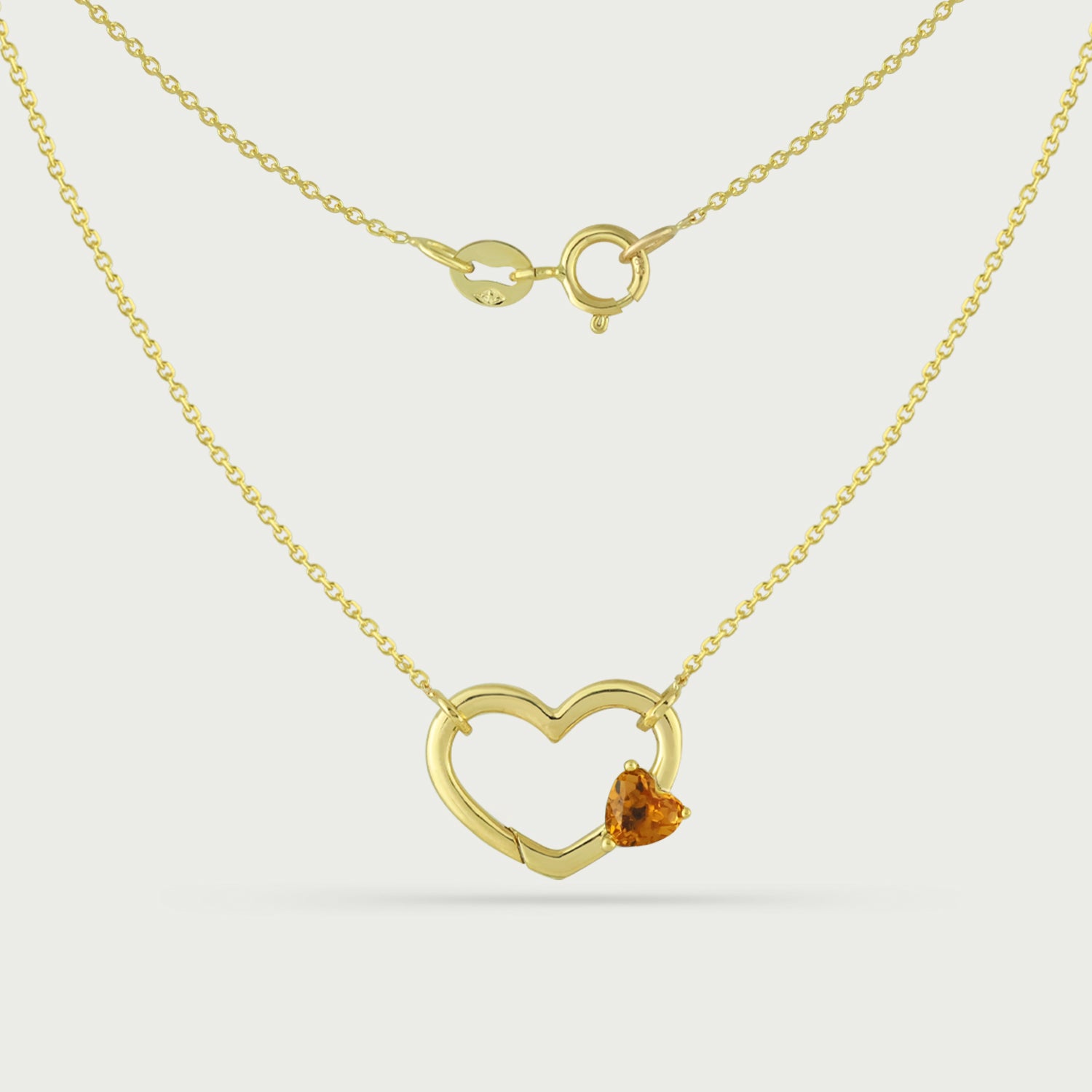 Heart & Spark Gemstone Necklace