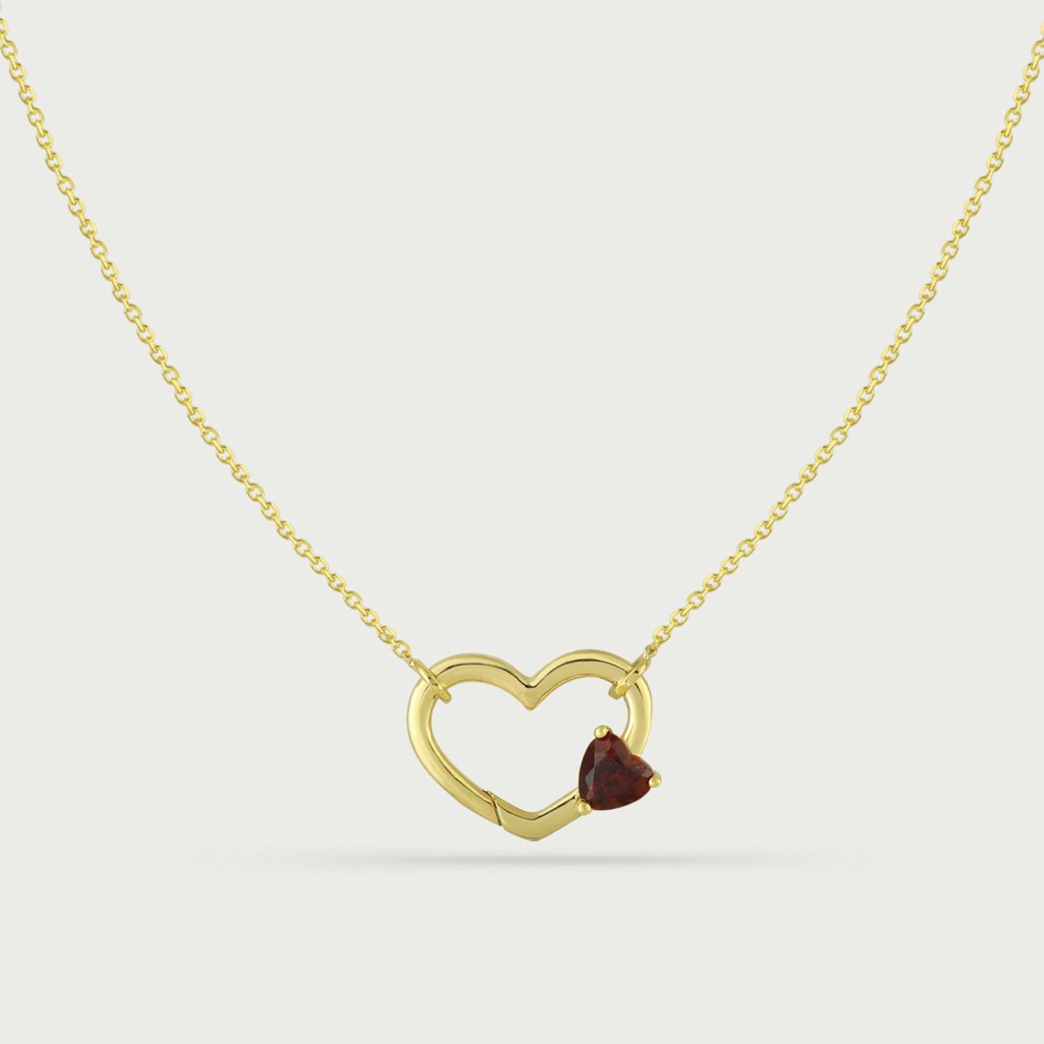 Heart & Spark Gemstone Necklace