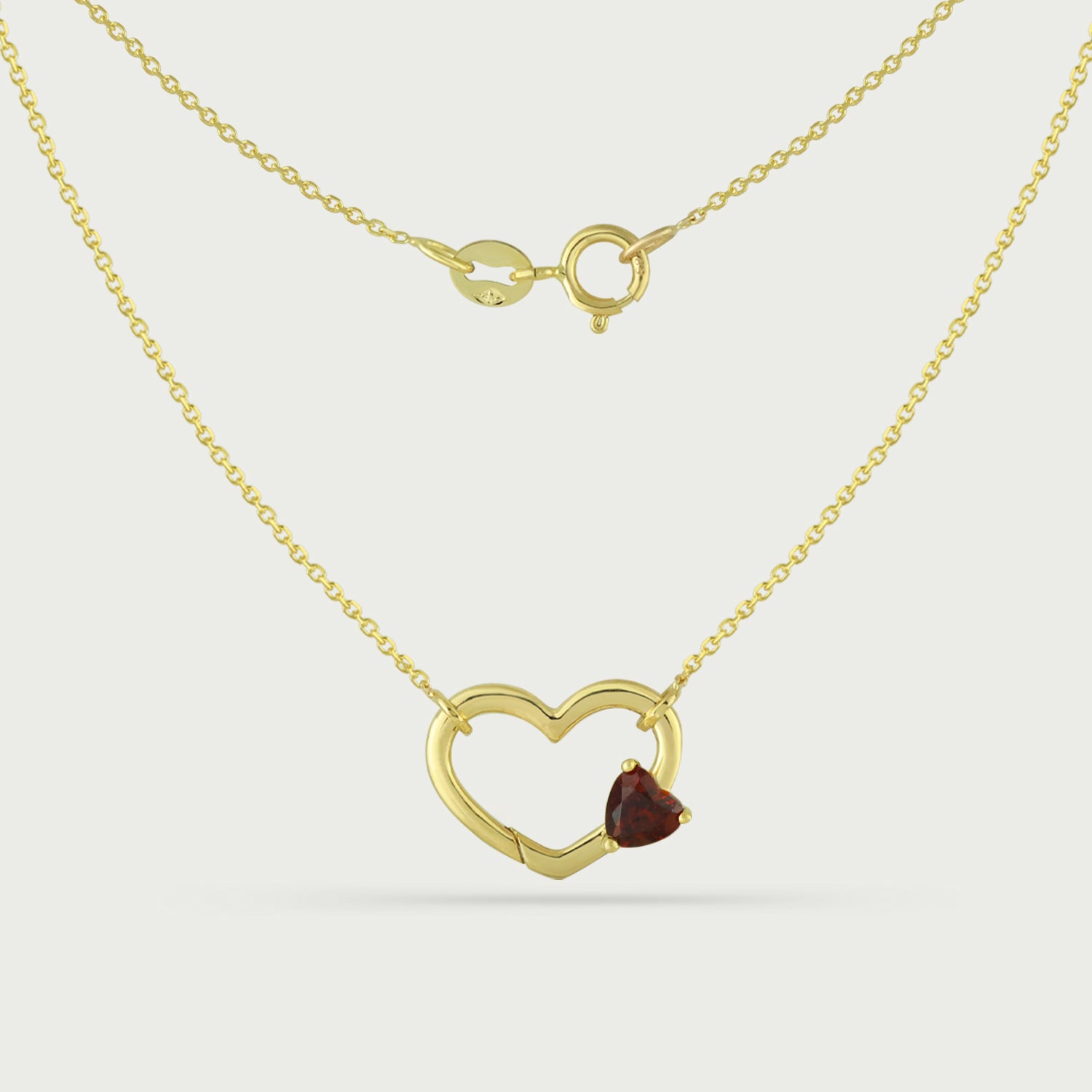 Heart & Spark Gemstone Necklace